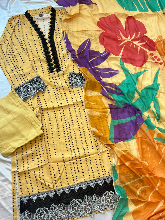 MAHAM LAWN READYMADE SUIT 6 Q