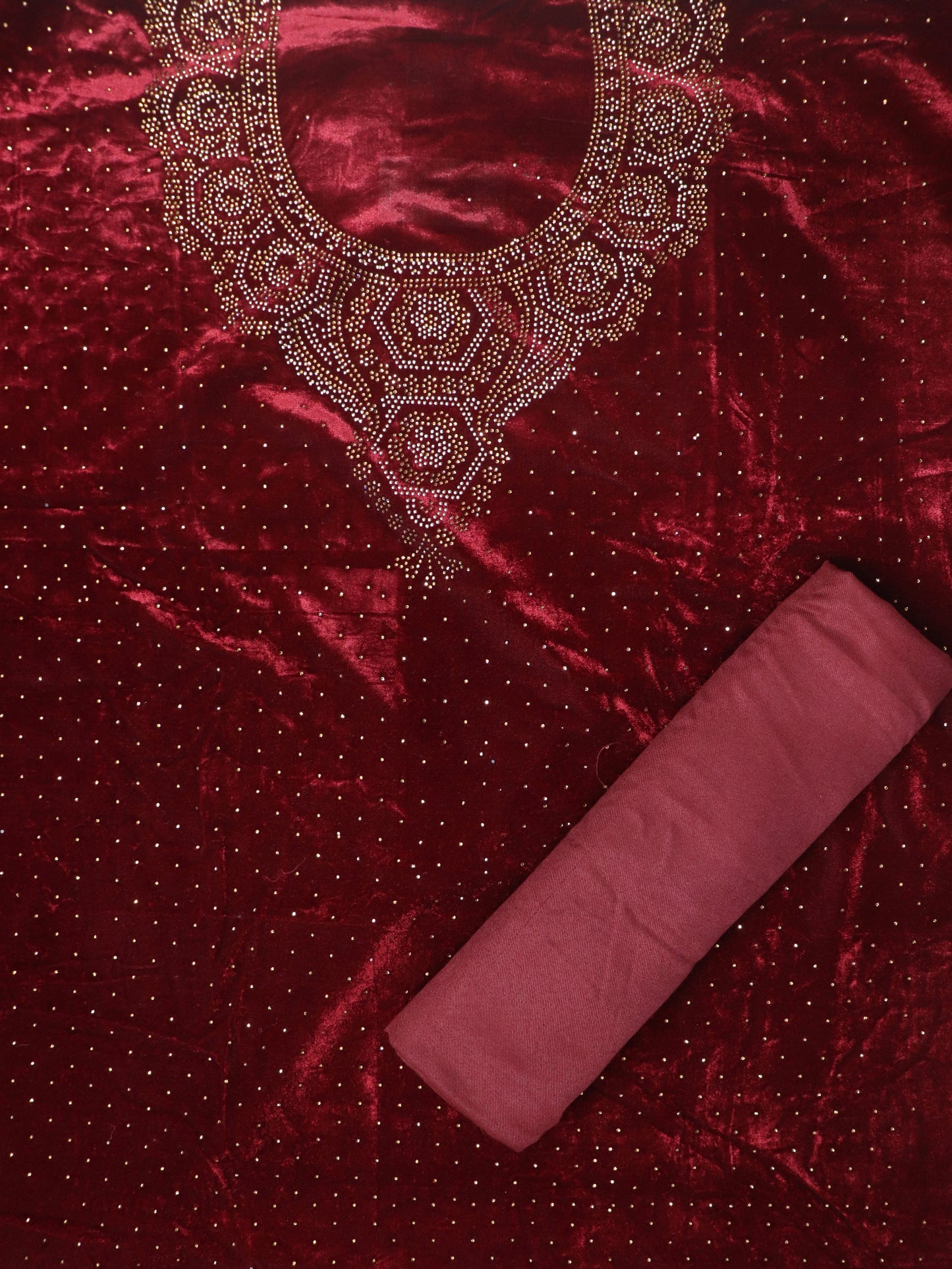 PURE VELVET SWAROVSKI WORK SUIT