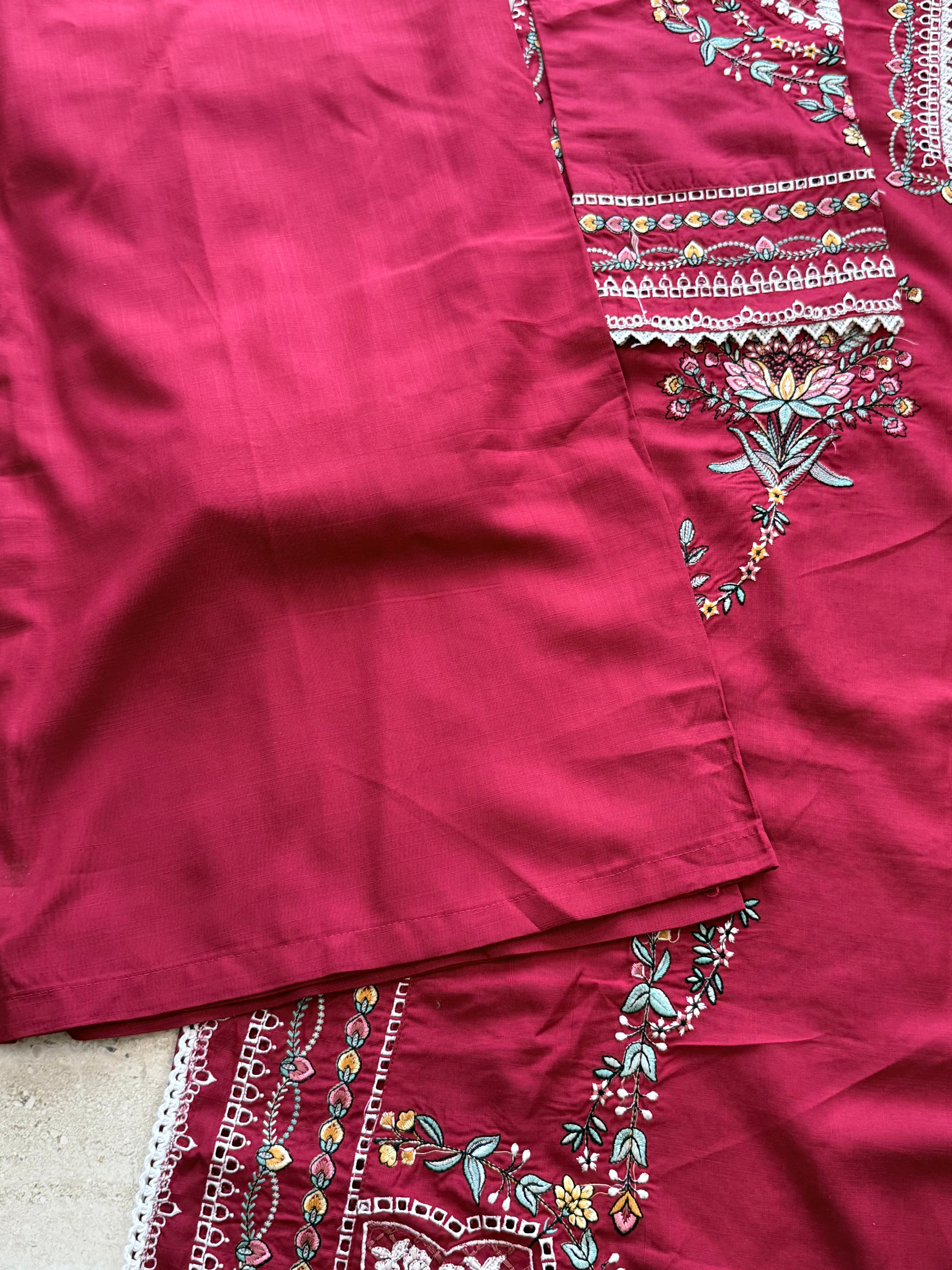 JUGNU LAWN EMBROIDERY SUIT 2