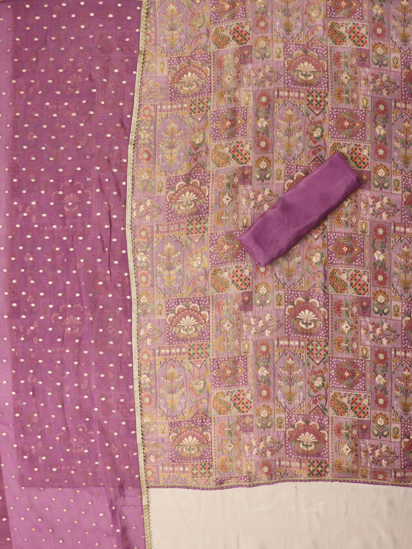 LAVENDAR PURE BANARASI SUIT