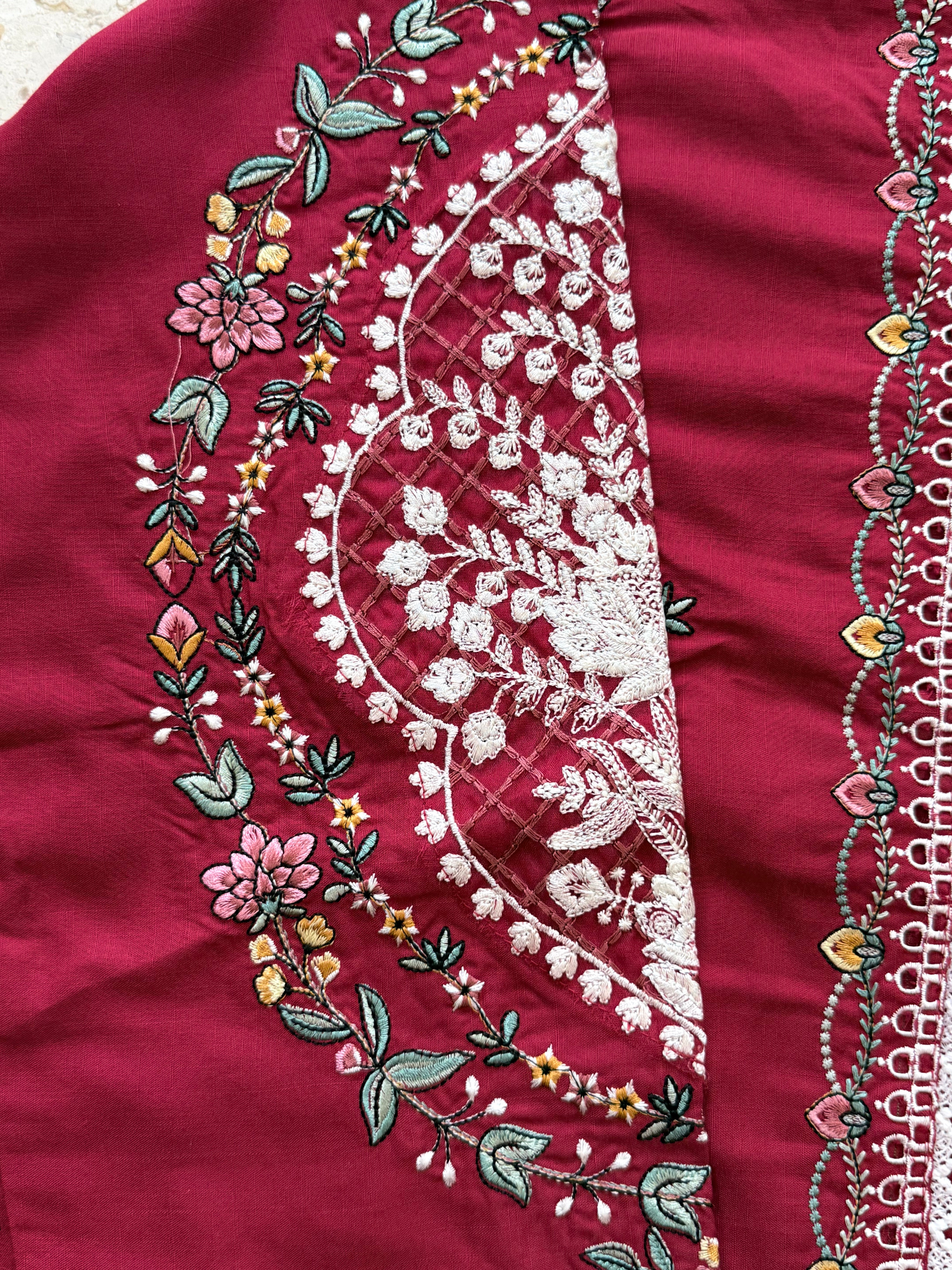 JUGNU LAWN EMBROIDERY SUIT 2