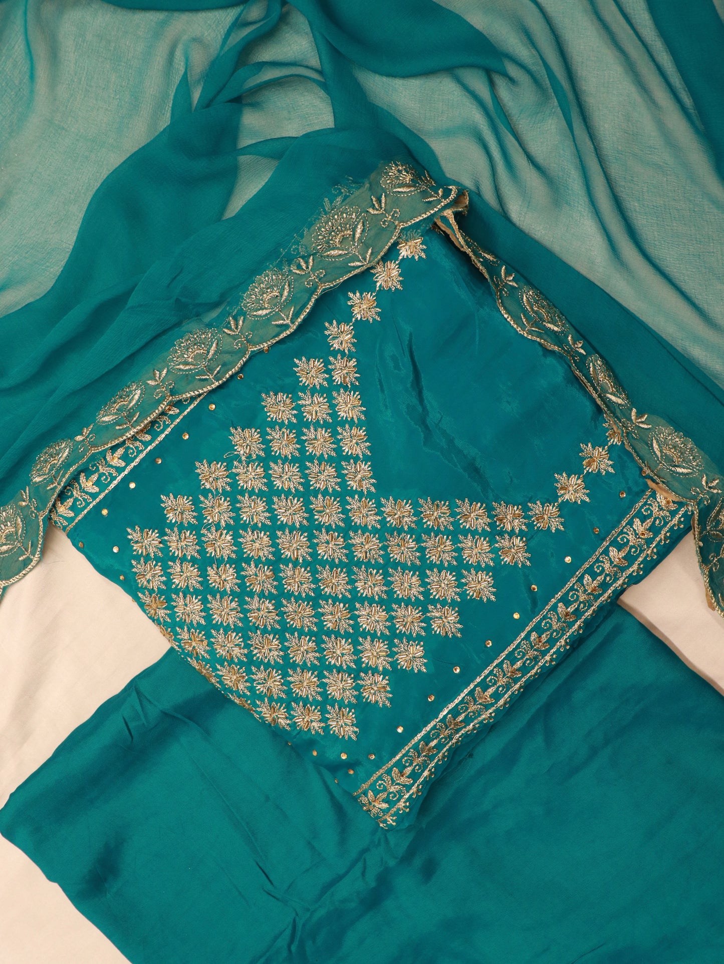 HALA BLUE HANDWORK SUITS