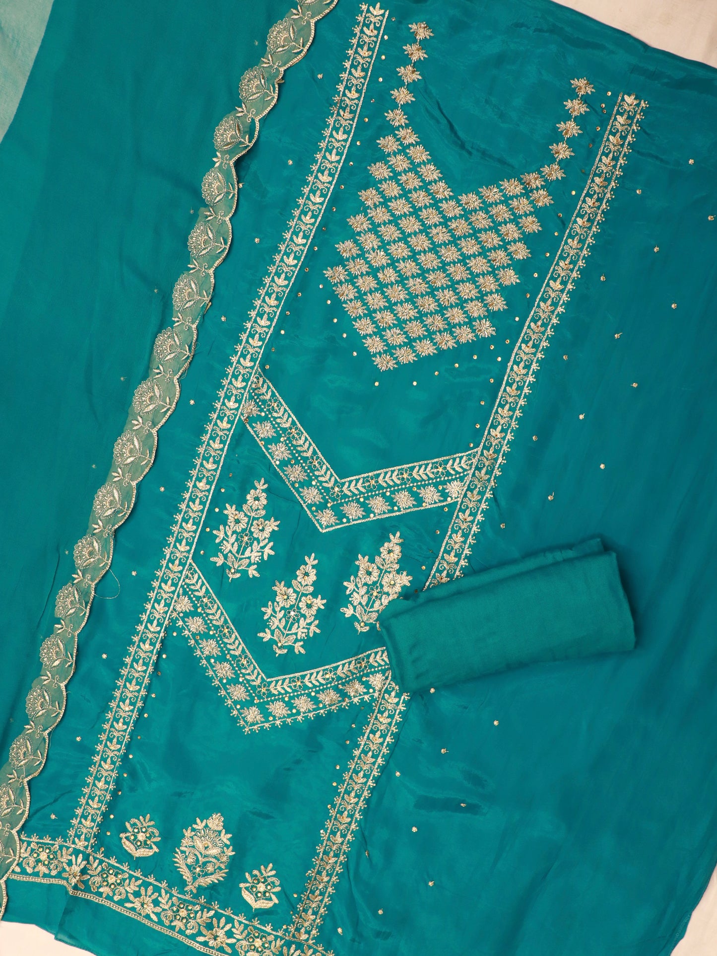 HALA BLUE HANDWORK SUITS