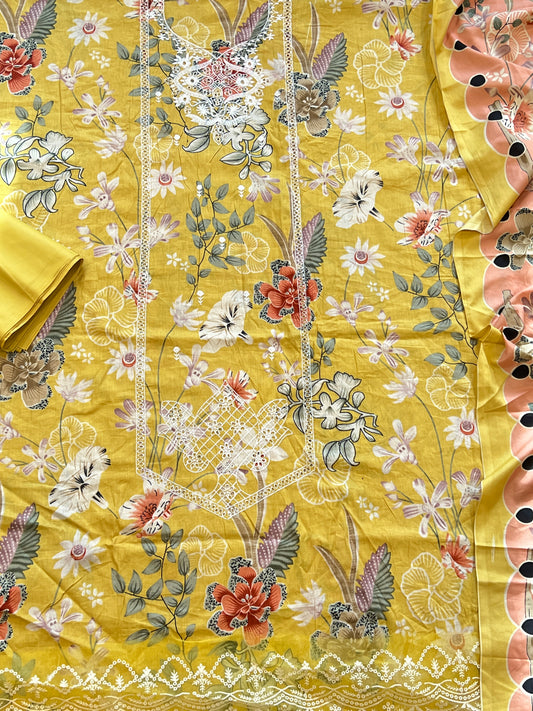FLORA COTTON EMBROIDERY SUIT 2