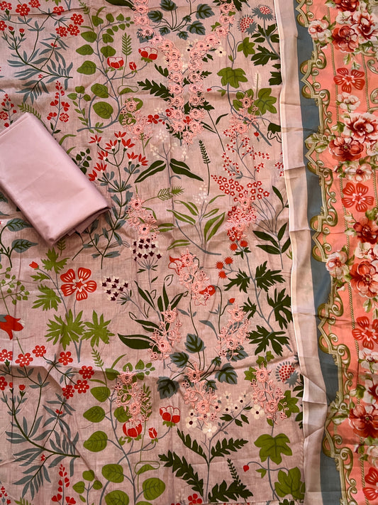 FLORA COTTON EMBROIDERY SUIT 4