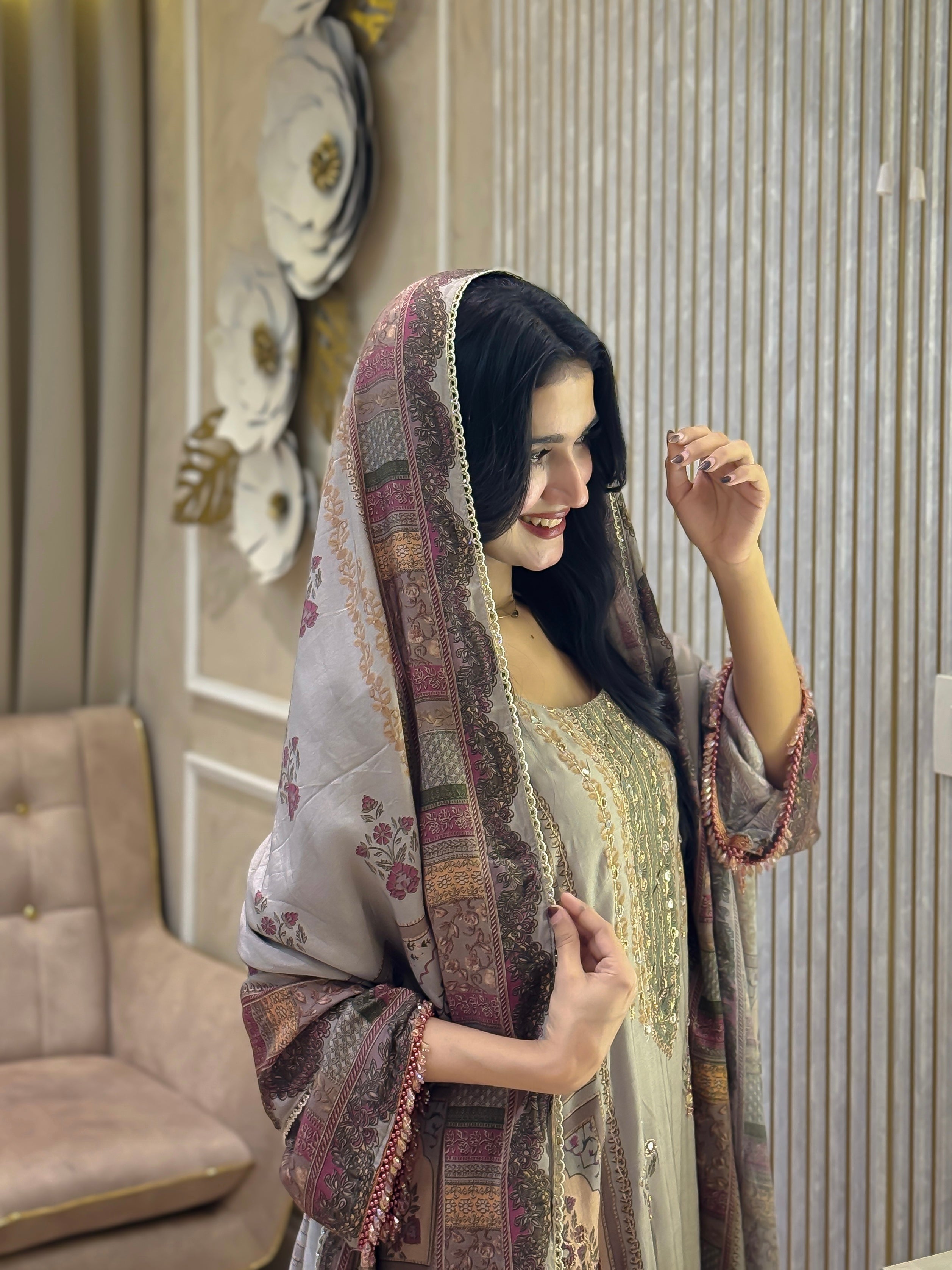 RAHI MUSLIN READYMADE SUIT 4