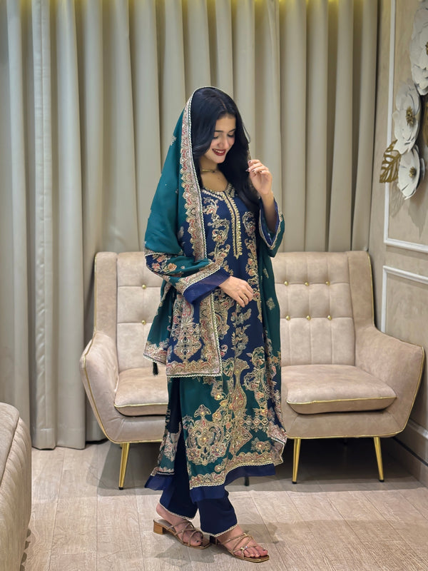 RAHI MUSLIN READYMADE SUIT 5