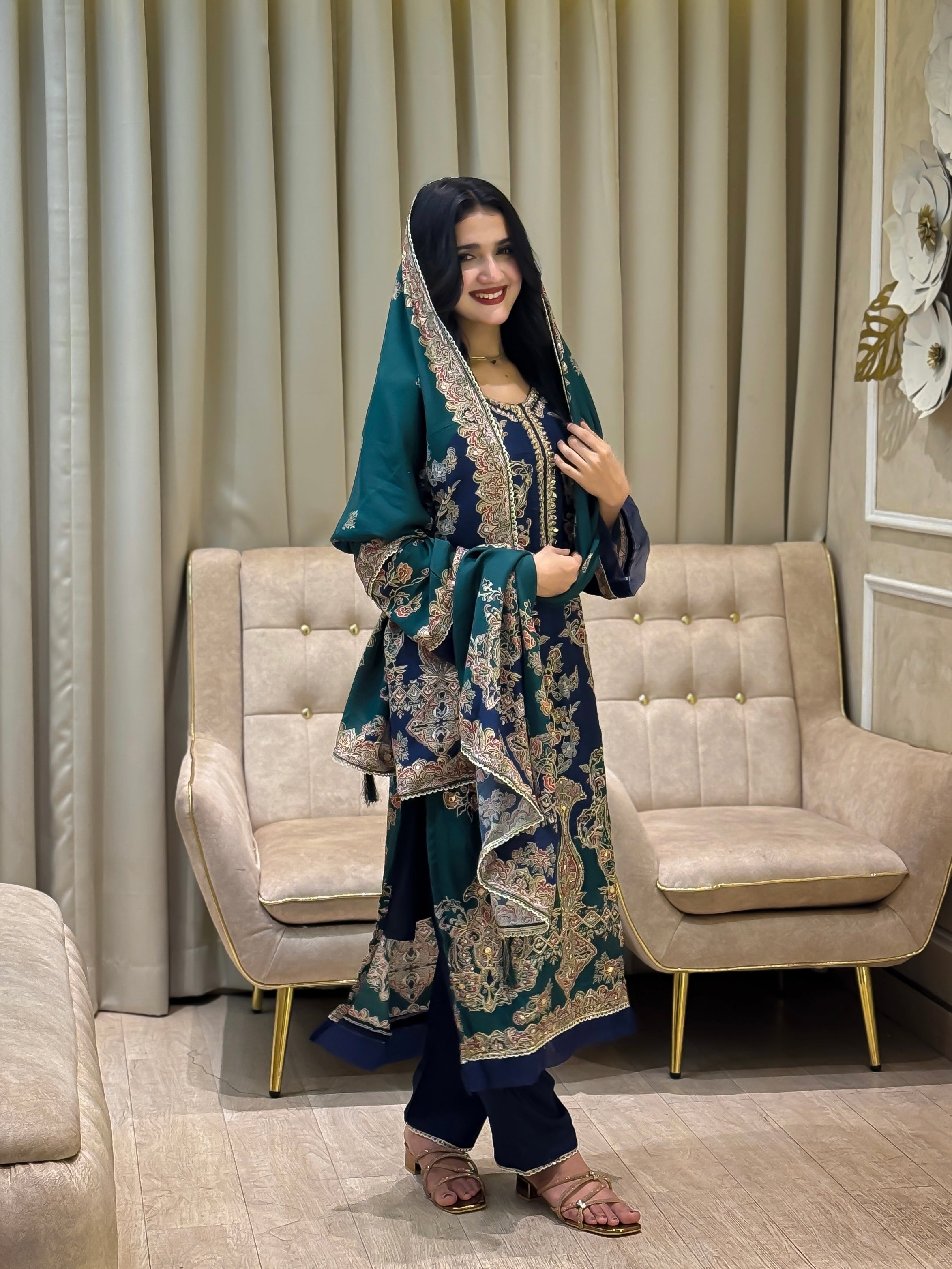 RAHI MUSLIN READYMADE SUIT 5