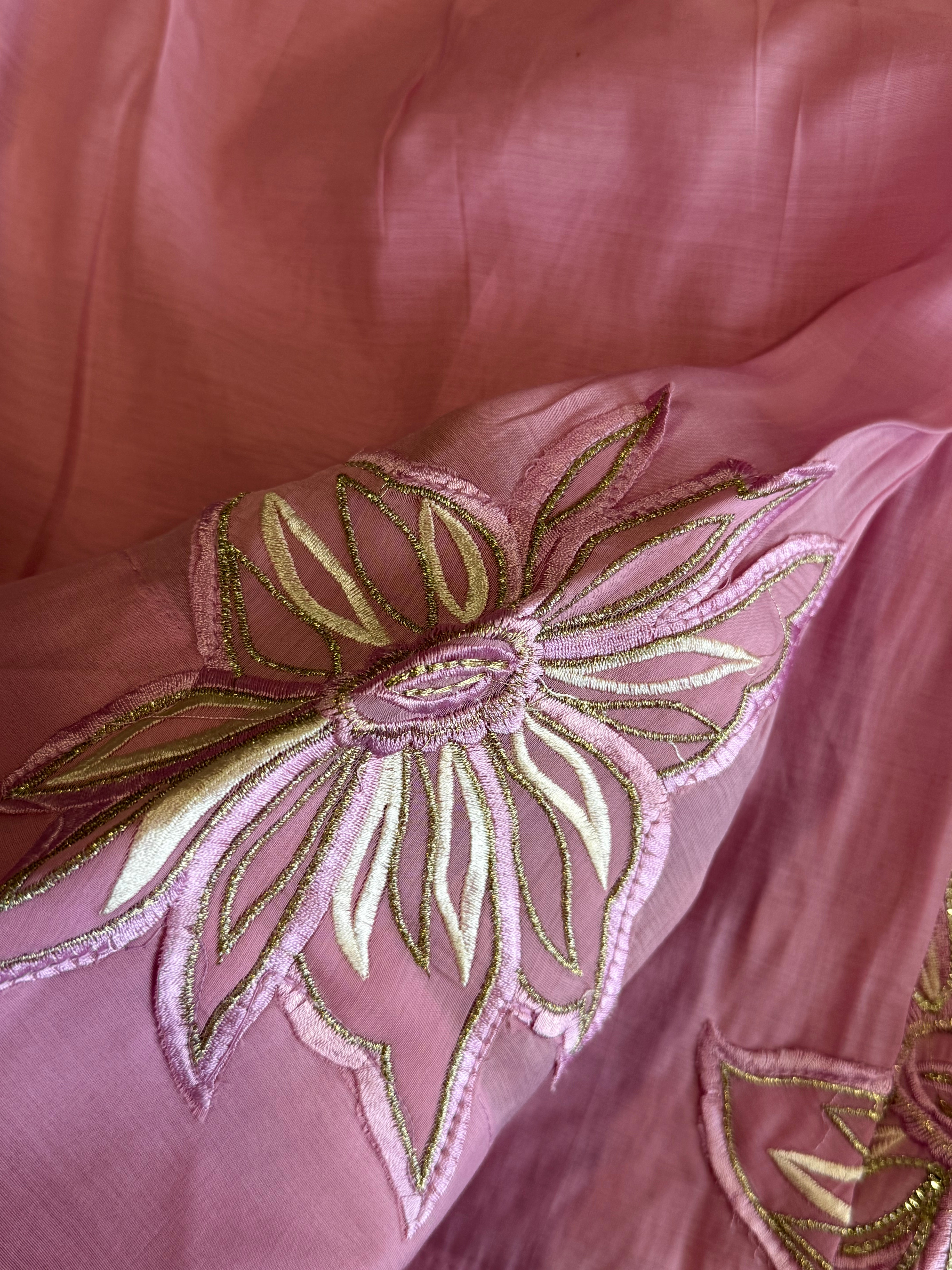 PINK MUSLIN FARSHI SHALWAR SUIT