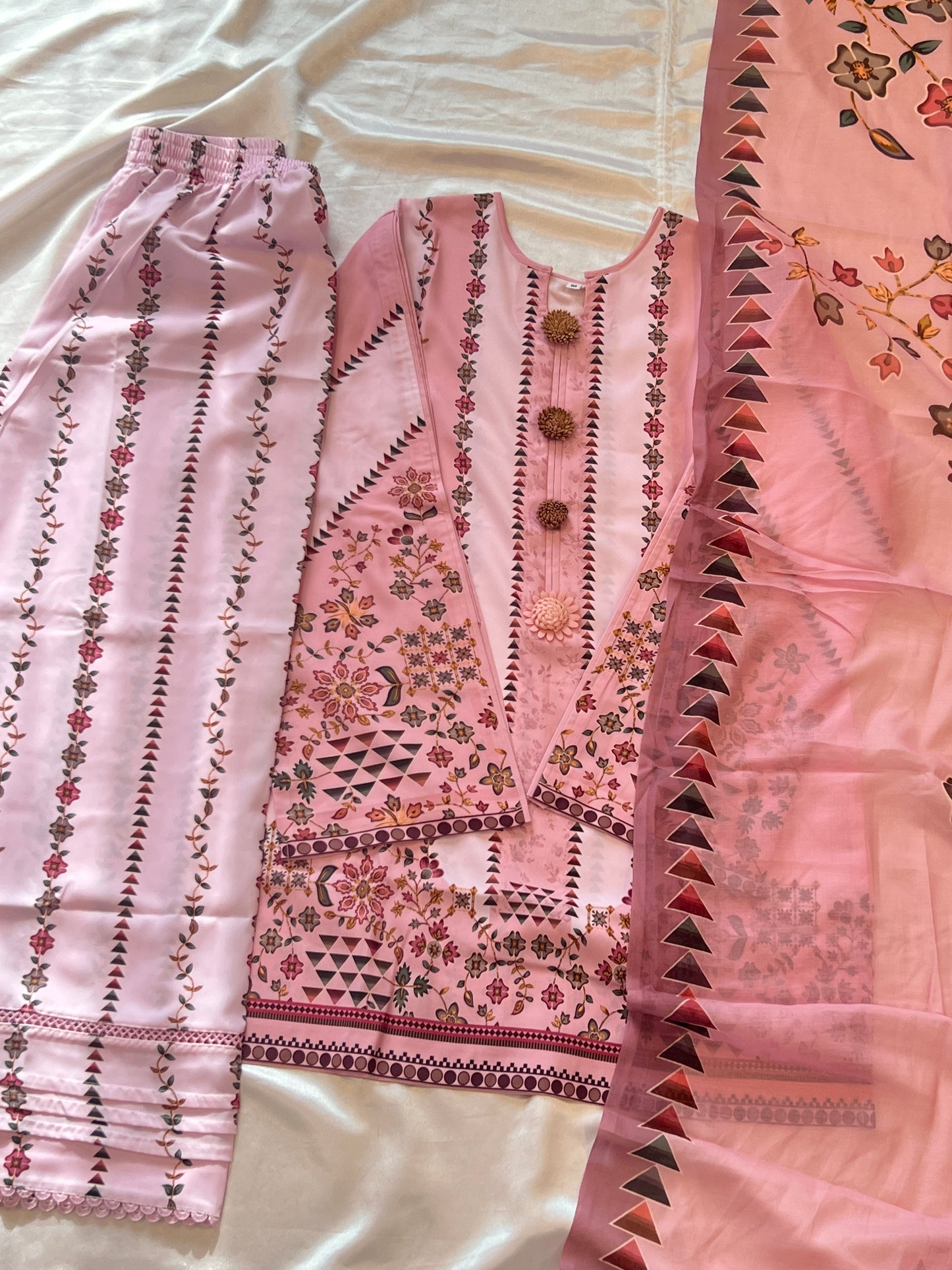 PEACH KOREAN CO-ORD SET 1