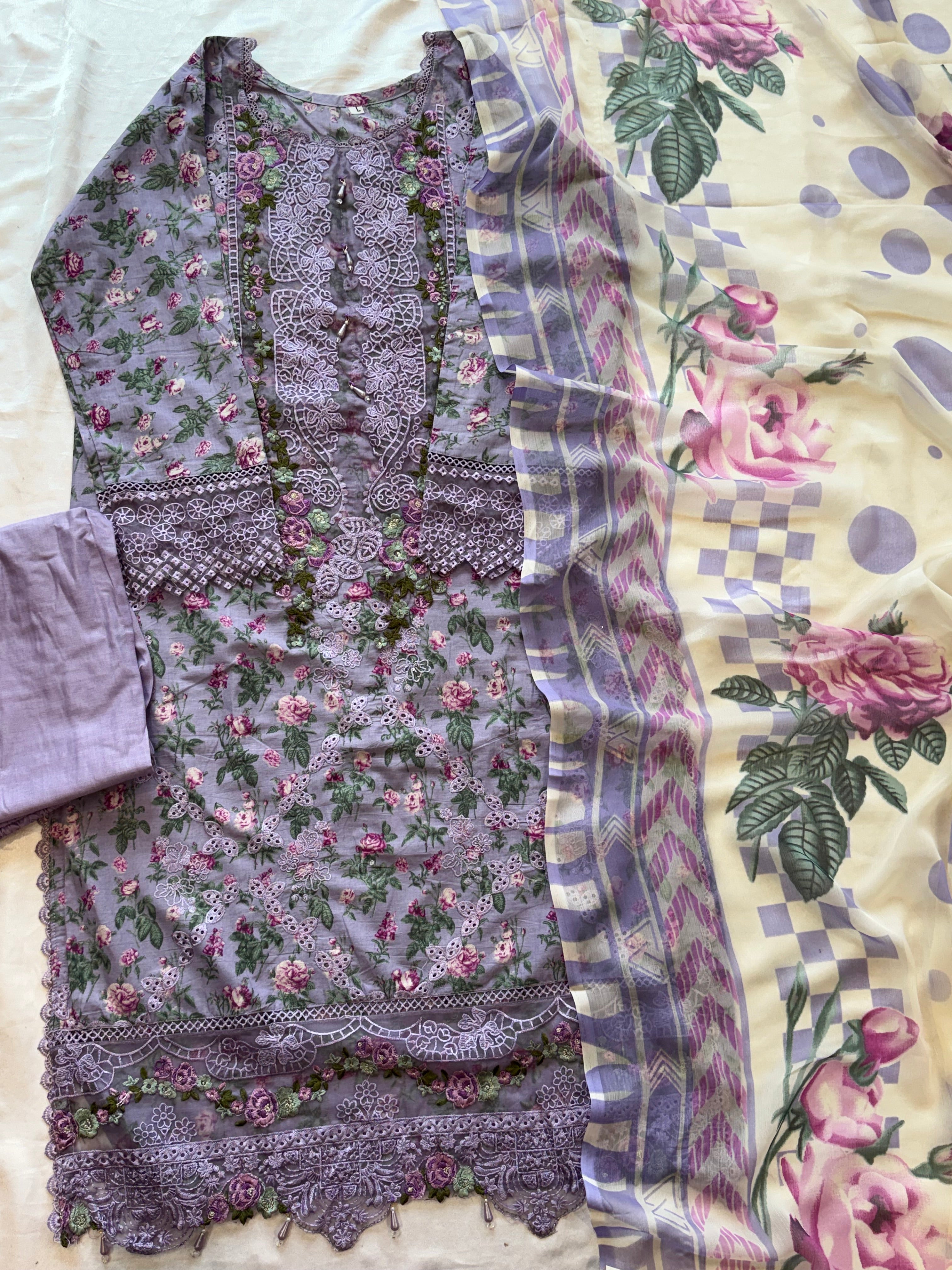 ELAF READYMADE EMBROIDERED SUIT 12 Q