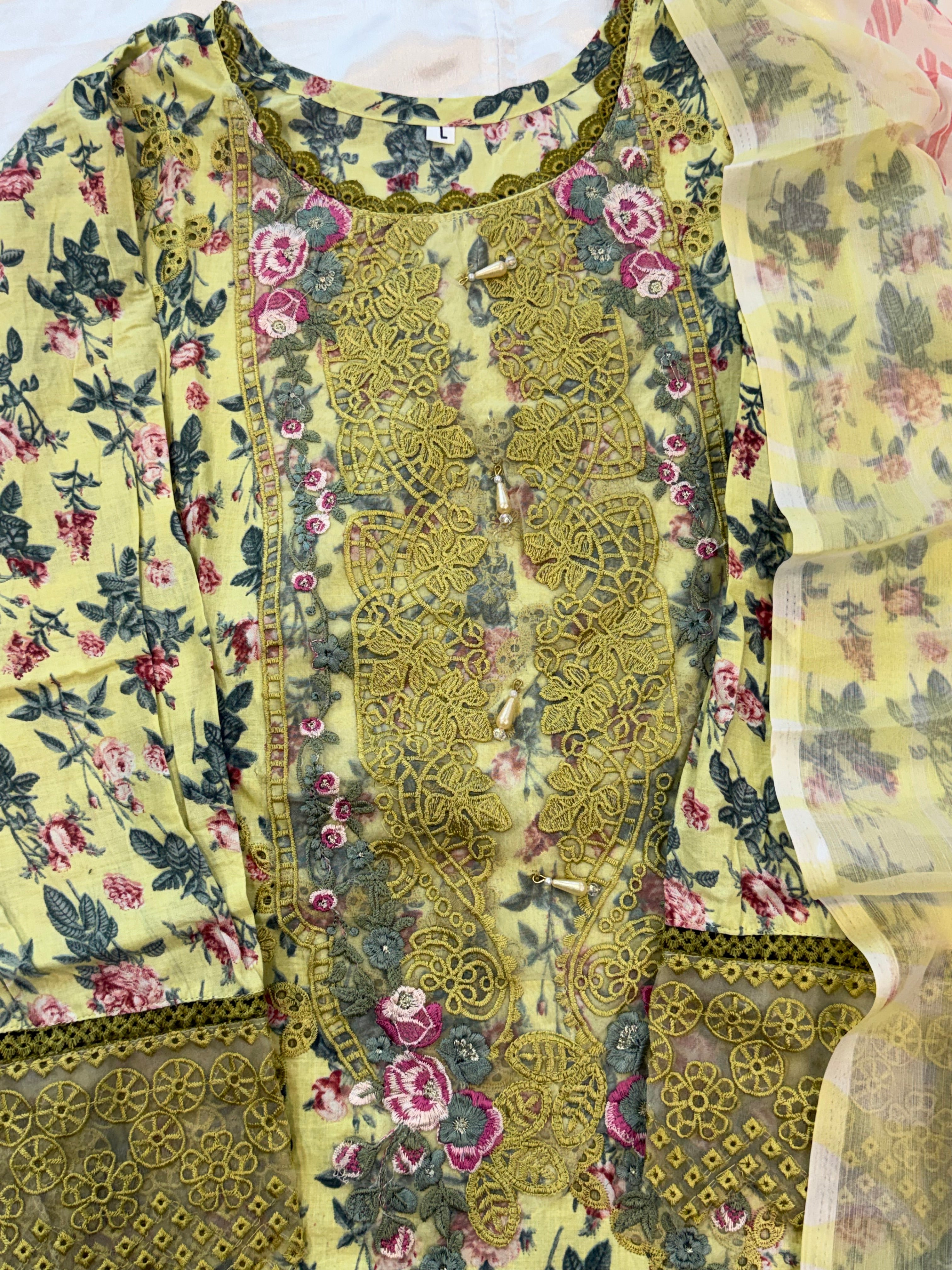 ELAF READYMADE EMBROIDERED SUIT 10 Q