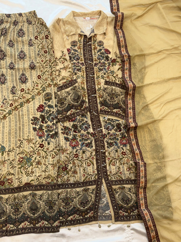 NAZAKAT CREPE READYMADE SUIT 6