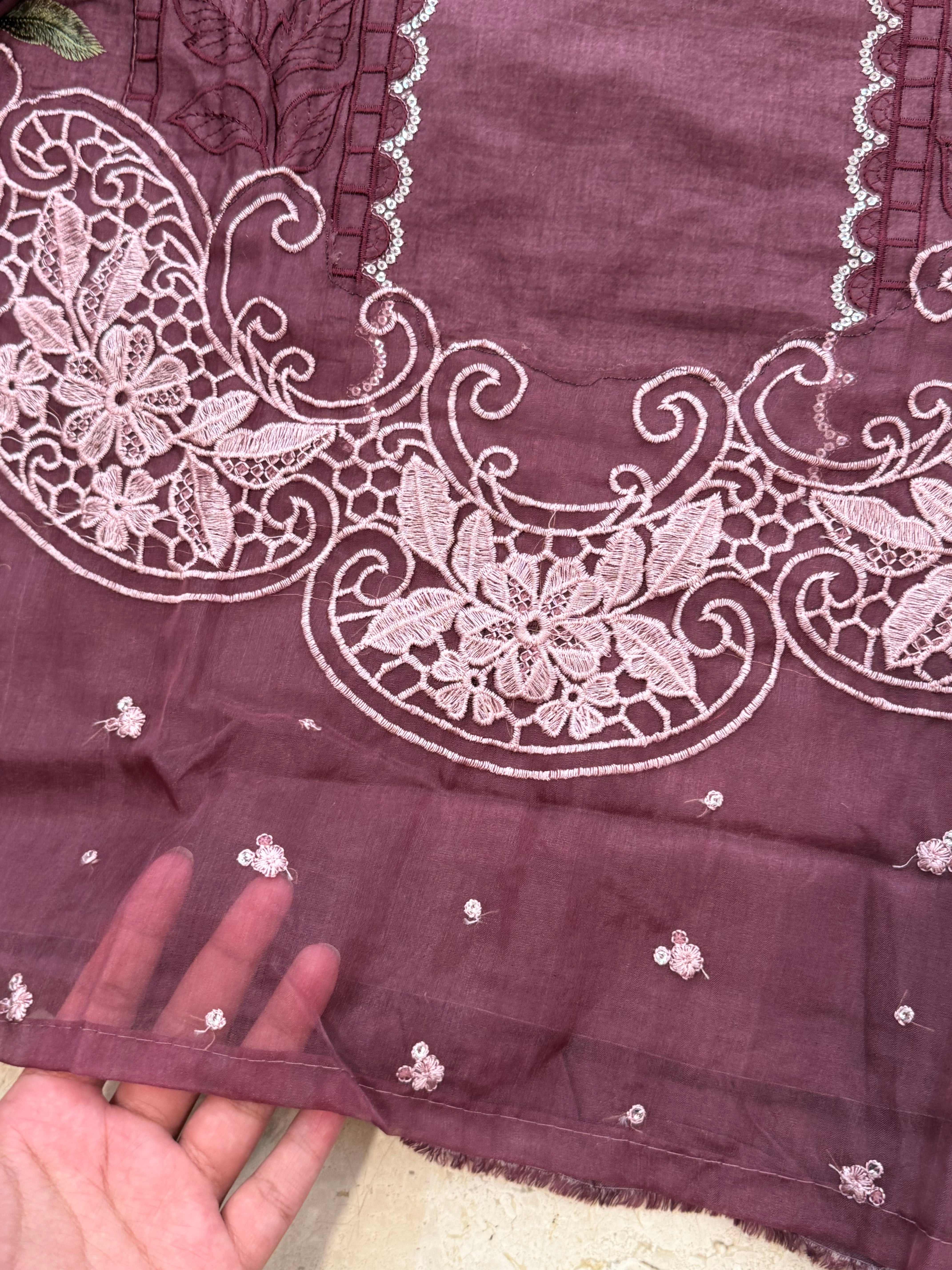 DS COTTON EMBROIDERY PATCH SUIT 6 Q