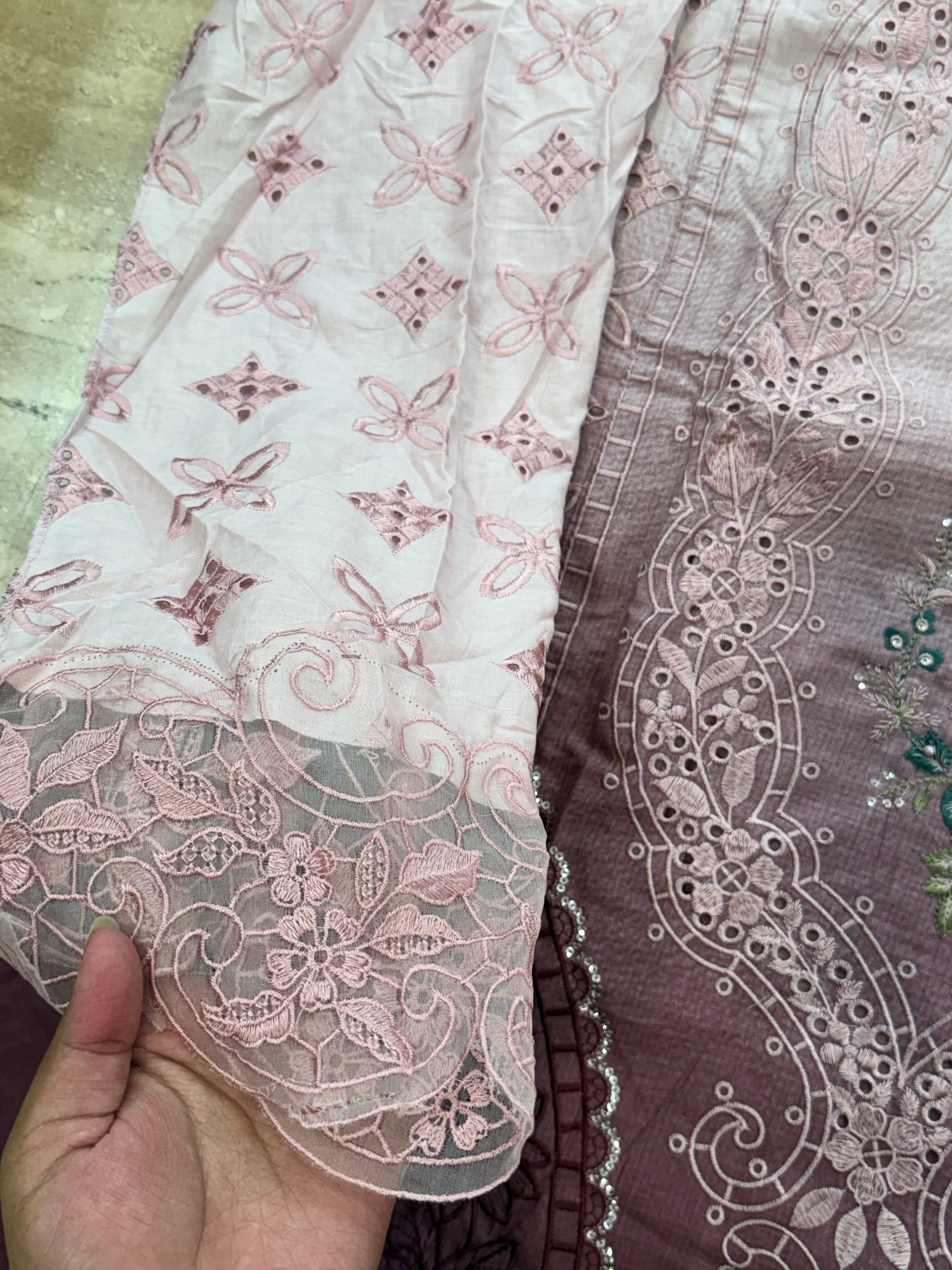 DS COTTON EMBROIDERY PATCH SUIT 6 Q