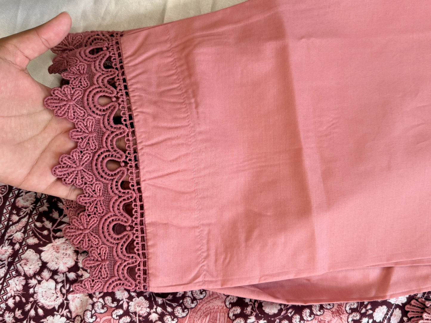 HARSHA PEACH READYMADE SUIT Q