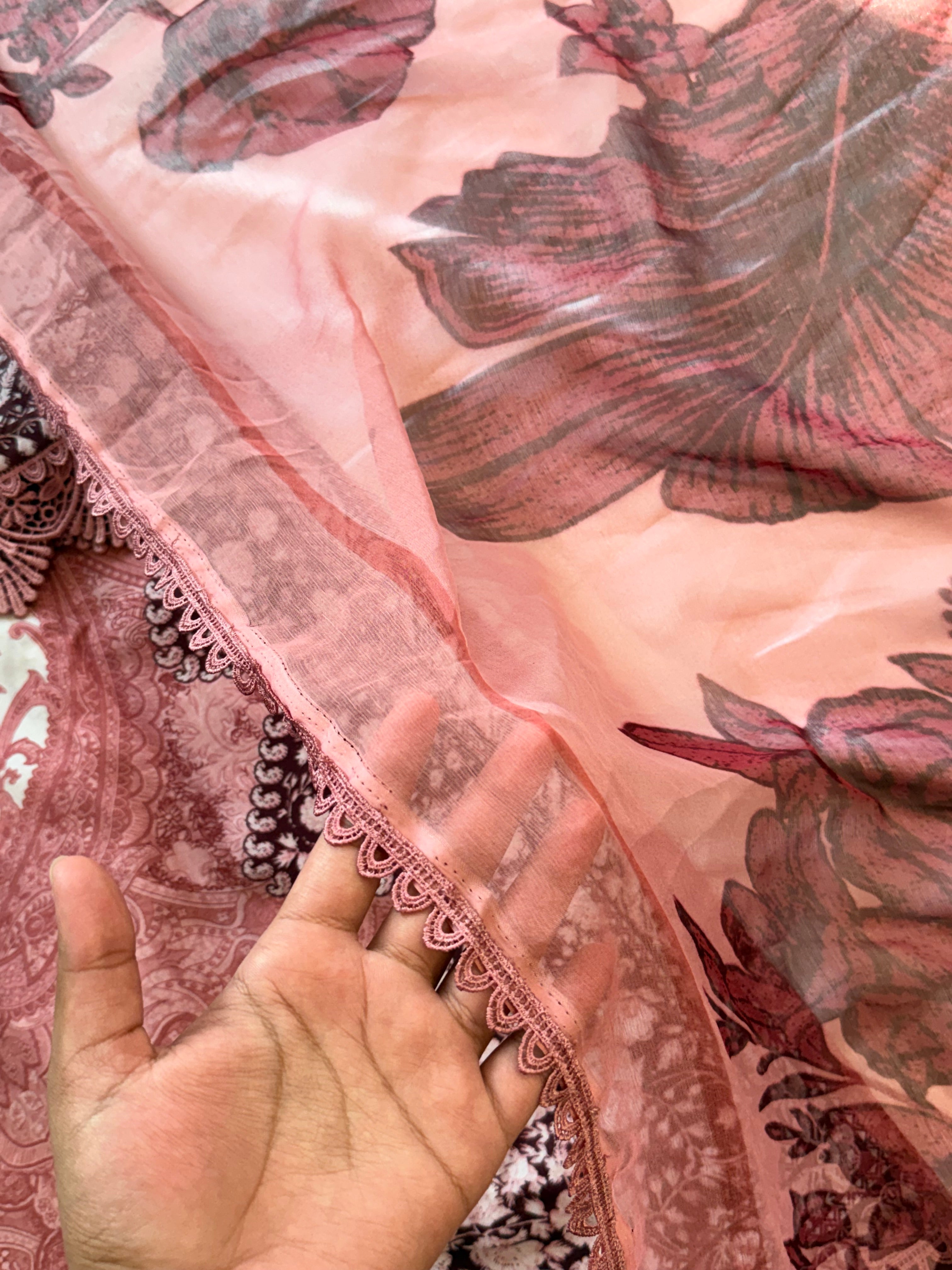 HARSHA PEACH READYMADE SUIT Q