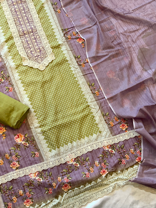 MUGHAL LAWN COTTON EMBROIDERY SUIT 6