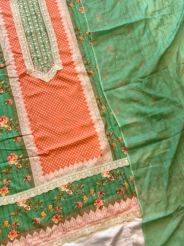 MUGHAL LAWN COTTON EMBROIDERY SUIT 4 Q