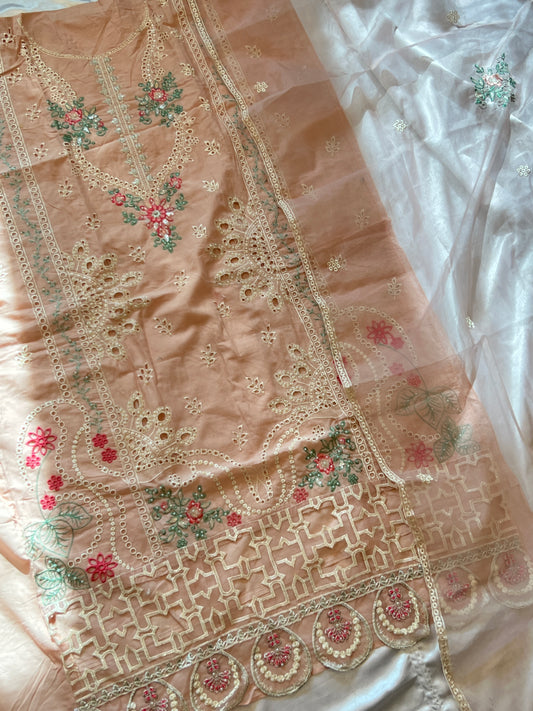 RAAHI PURE COTTON EMBROIDERY SUIT 2017