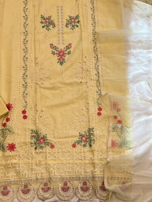 RAAHI PURE COTTON EMBROIDERY SUIT 2013