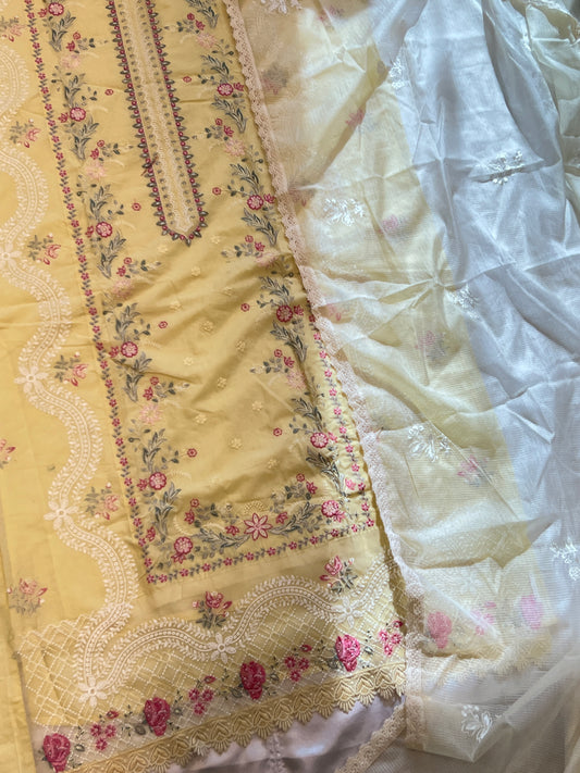 RAAHI PURE COTTON EMBROIDERY SUIT 2013