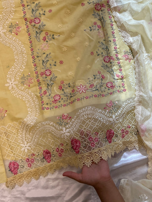 RAAHI PURE COTTON EMBROIDERY SUIT 2017