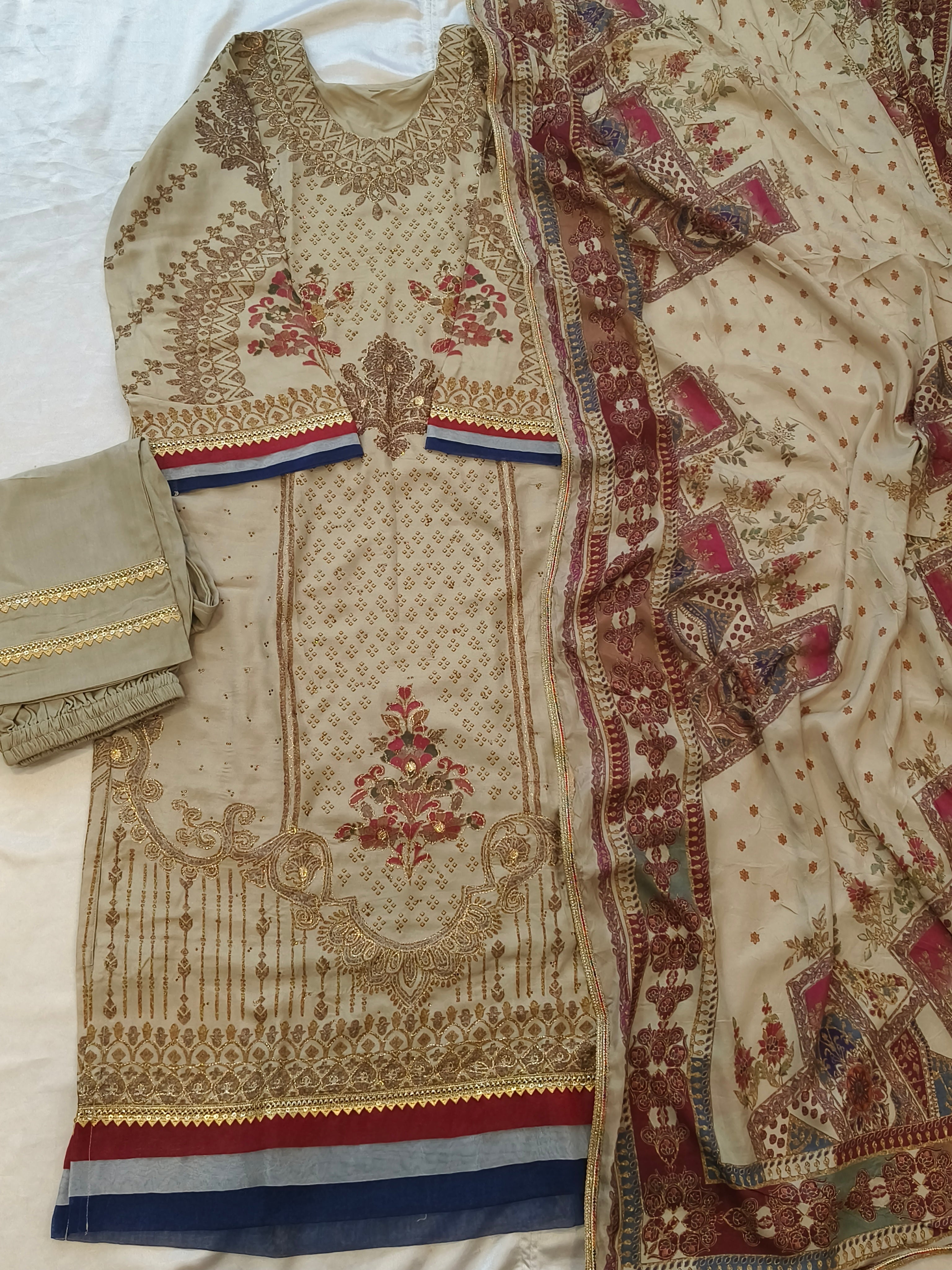 HARSHA MUSLIN READYMADE SUIT 3