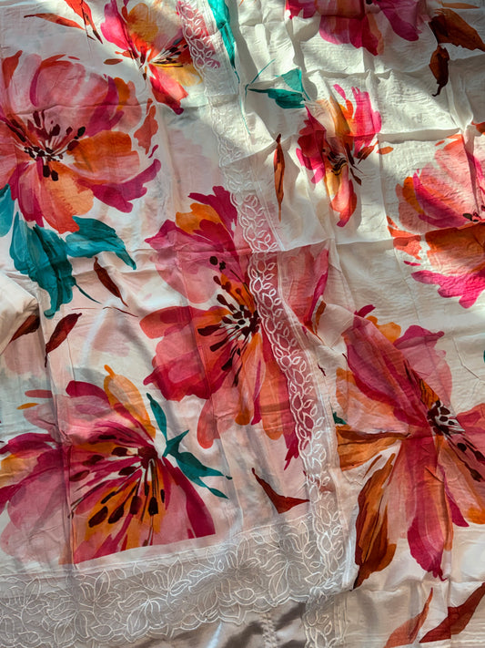 SHAHEEN PURE MSULIN SUIT 1005 Q