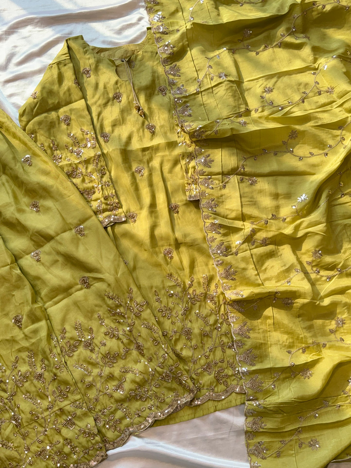 SILK READYMADE CO-ORD SET  5627