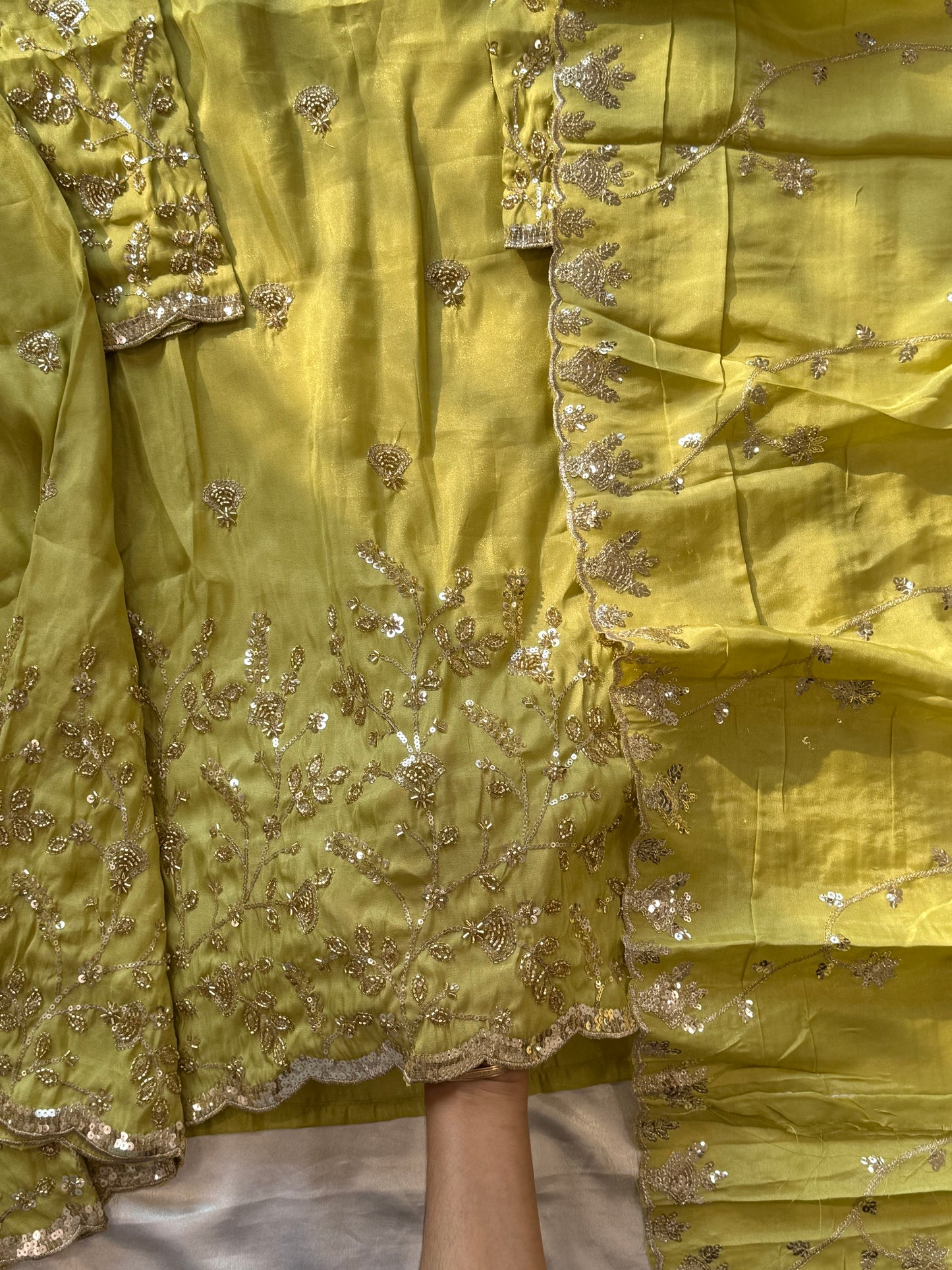 SILK READYMADE CO-ORD SET  5627