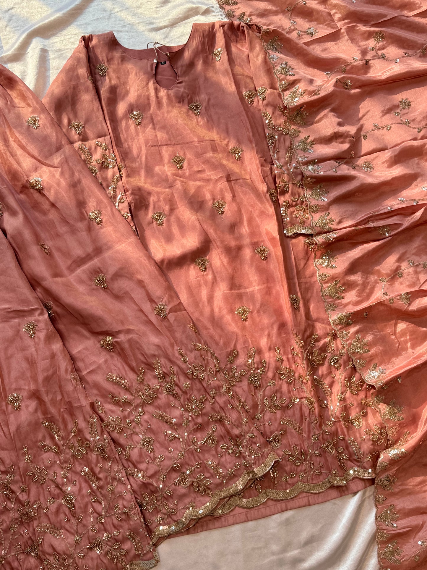 SILK READYMADE CO-ORD SET  5627