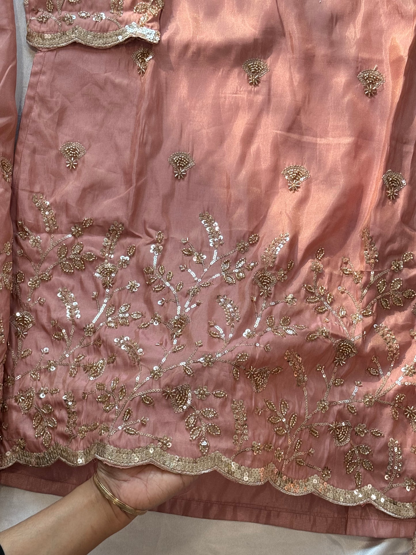 SILK READYMADE CO-ORD SET  5627