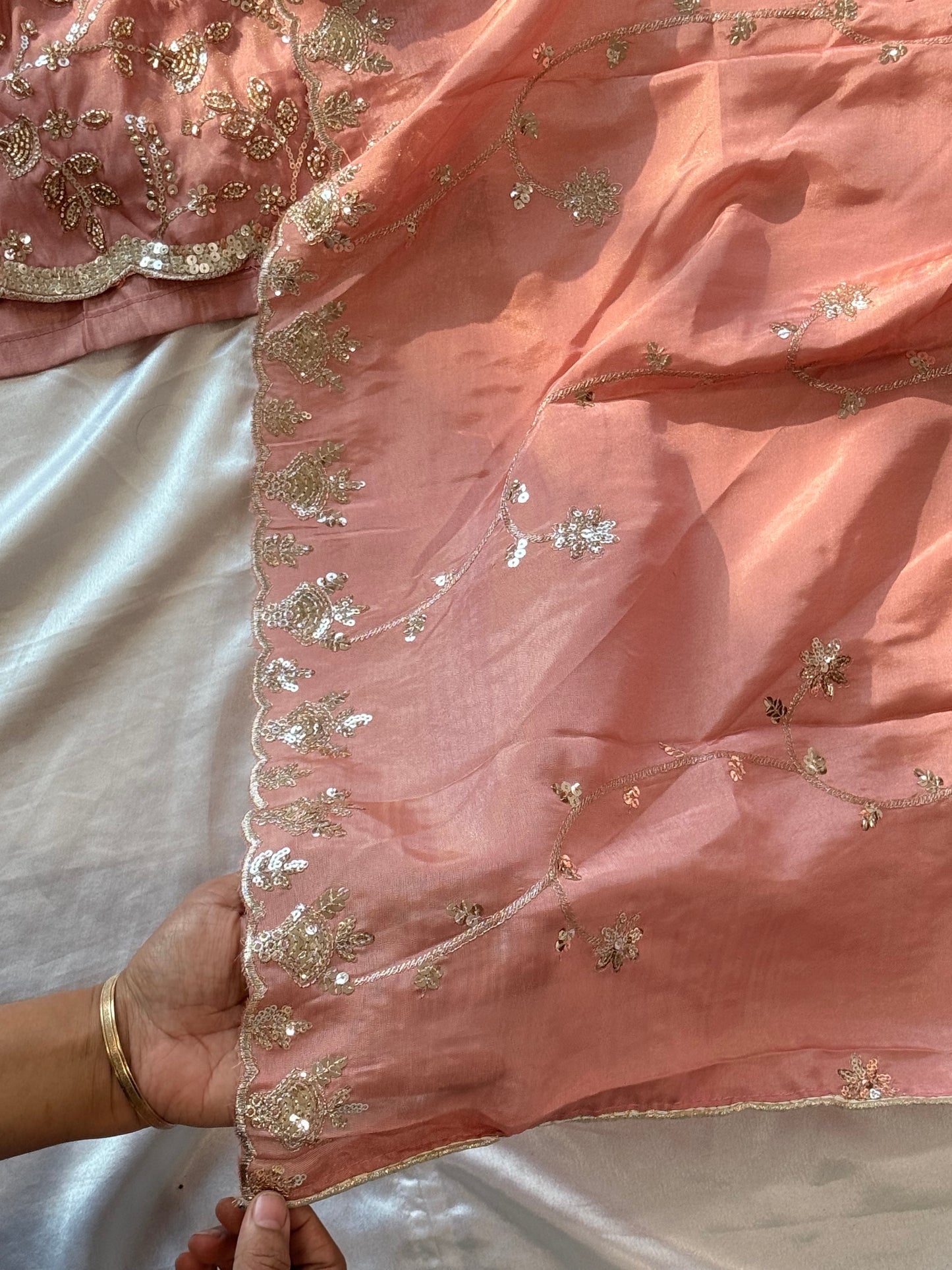 SILK READYMADE CO-ORD SET  5627