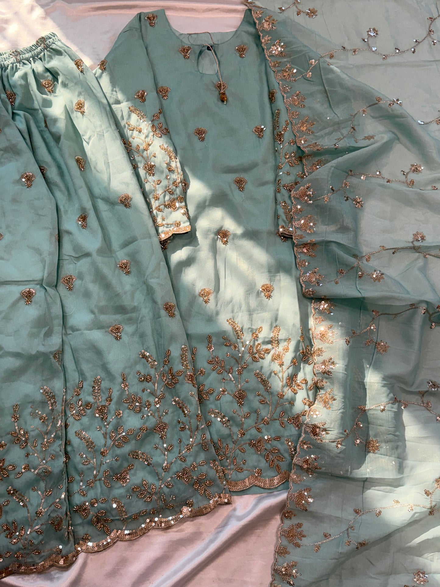 SILK READYMADE CO-ORD SET  5627