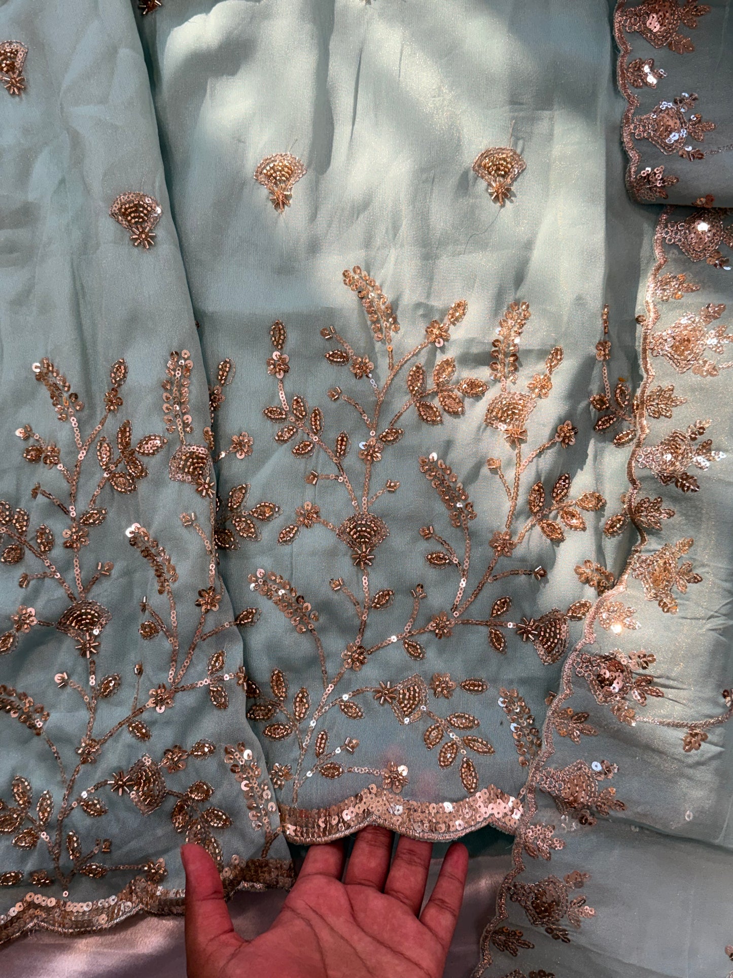 SILK READYMADE CO-ORD SET  5627