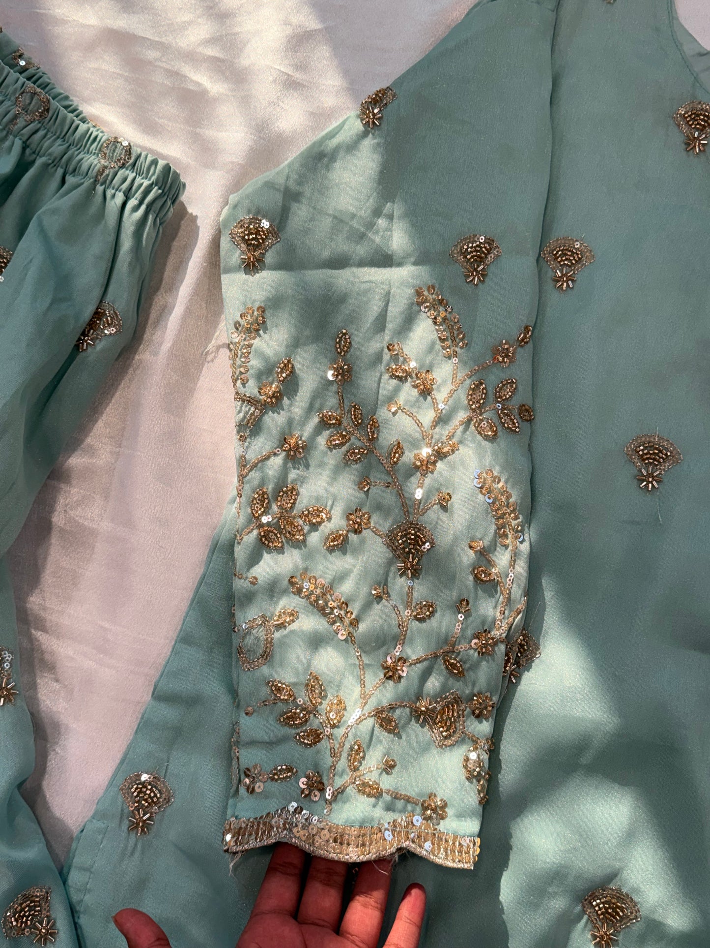 SILK READYMADE CO-ORD SET  5627