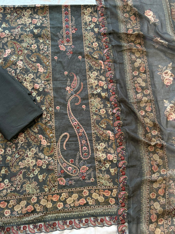ZAIRA LAWN EMBROIDERY SUIT 1 Q