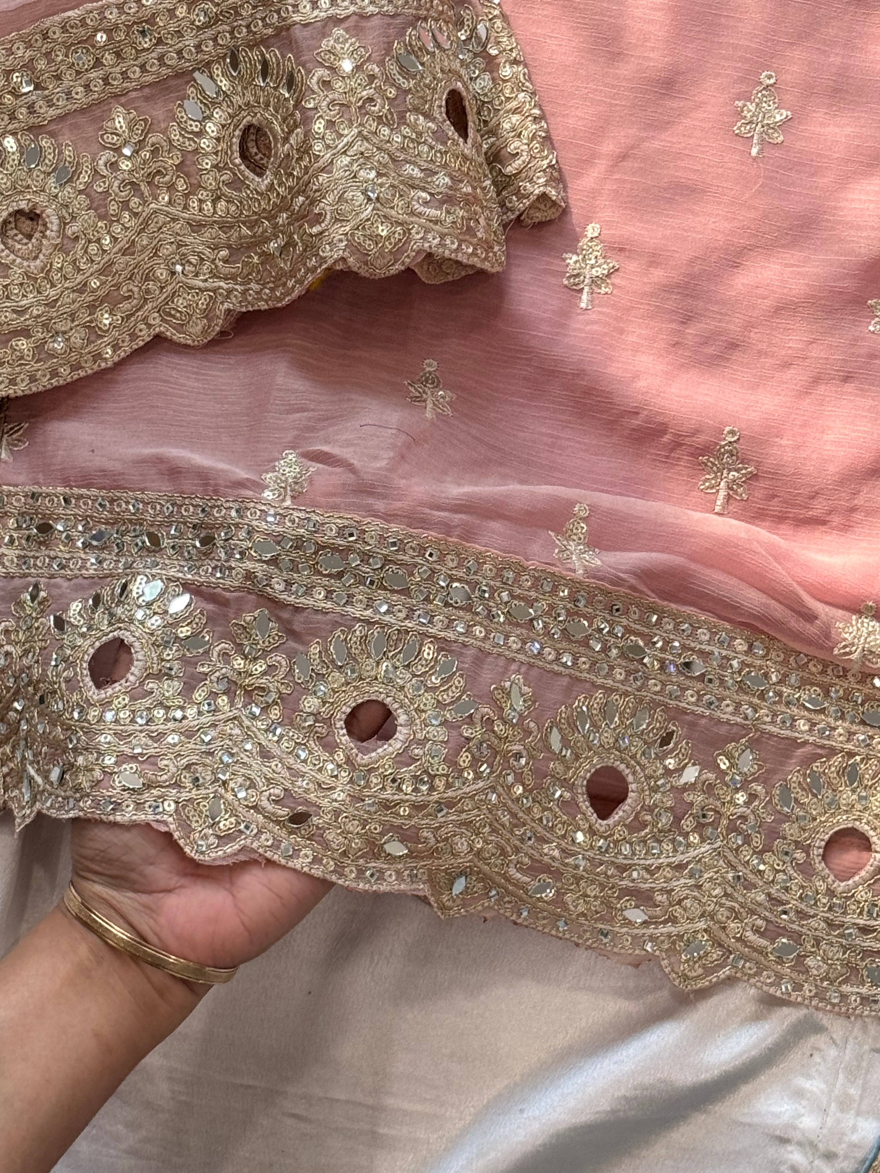 RUHINA CHIFFON READYMADE EMBROIDERY SUIT 1 Q