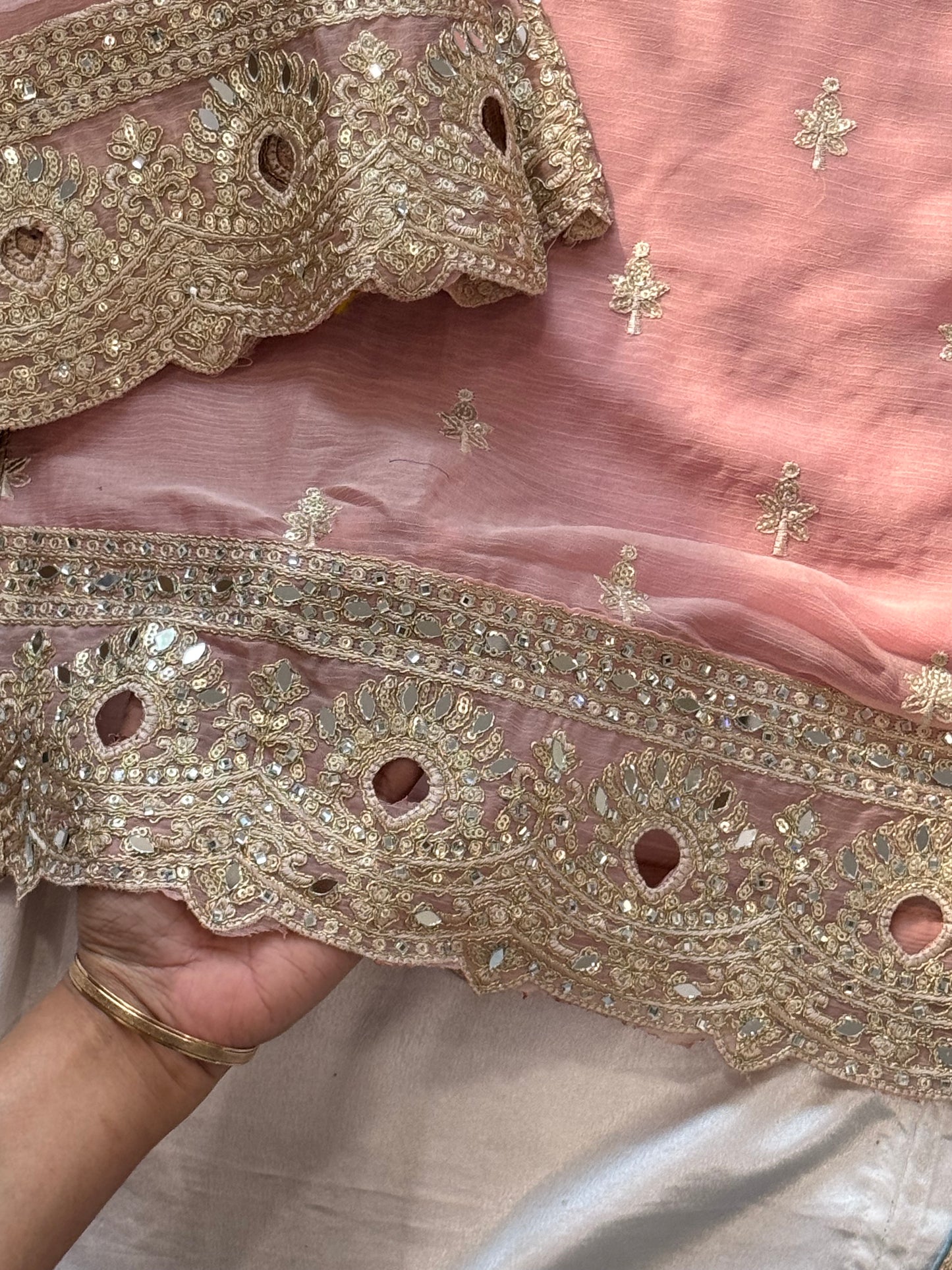 CHIFFON READYMADE EMBROIDERY SUIT 1