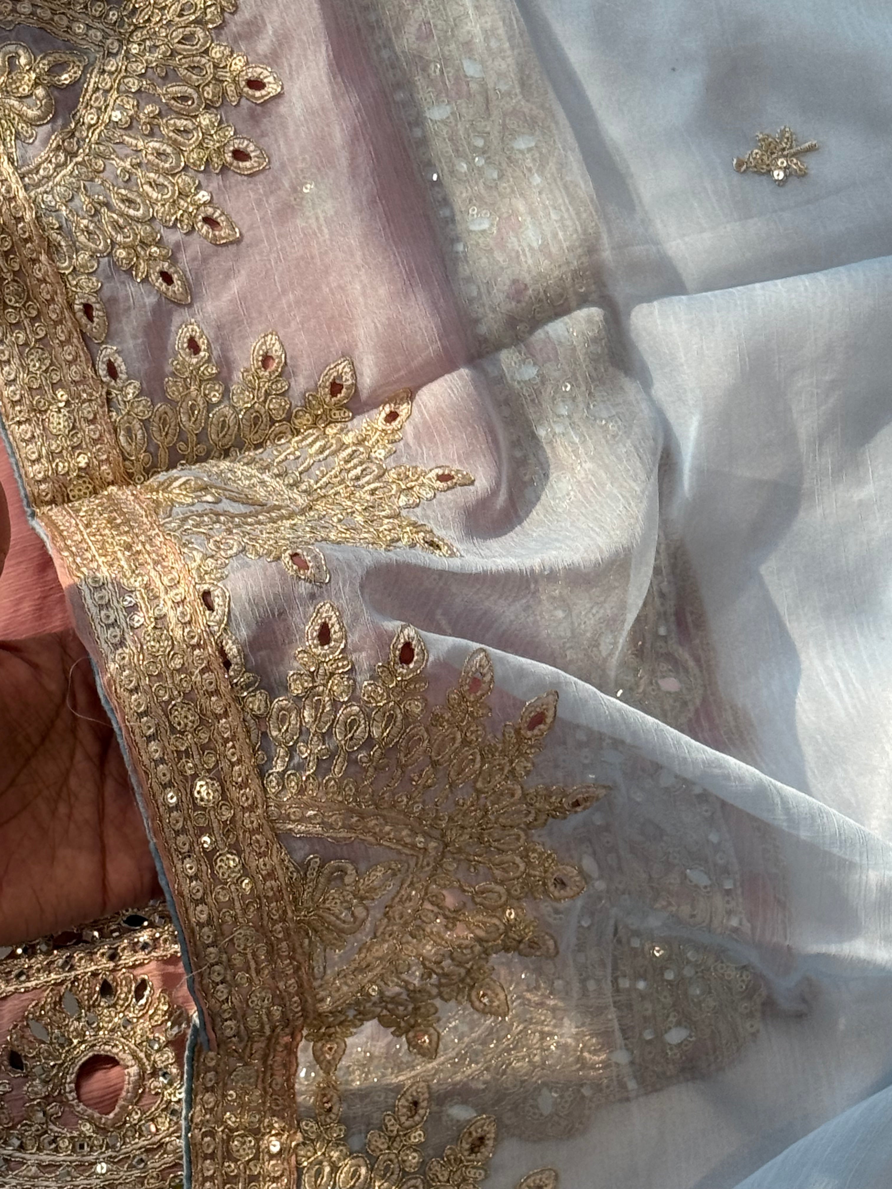 RUHINA CHIFFON READYMADE EMBROIDERY SUIT 1 Q