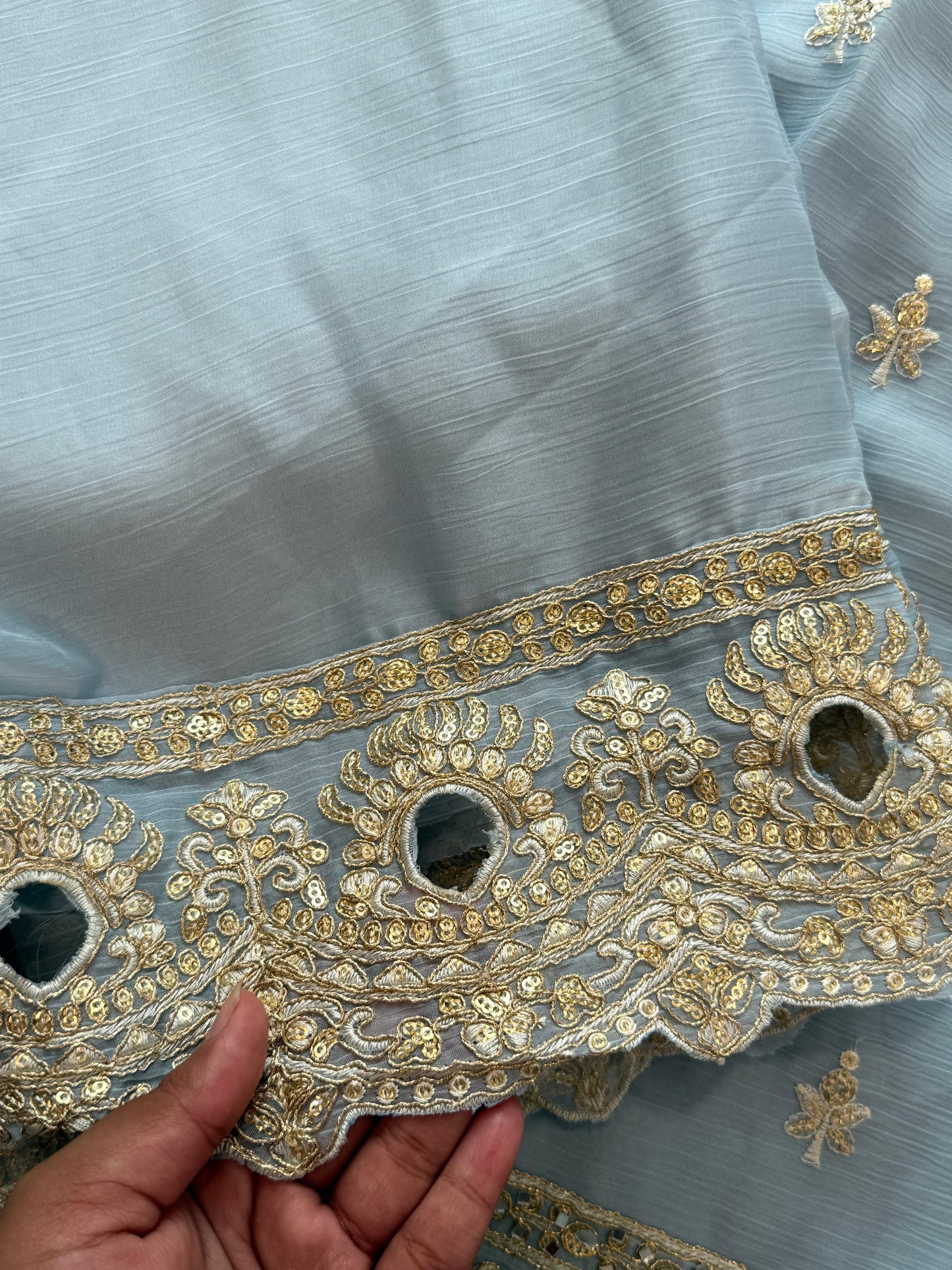 CHIFFON READYMADE EMBROIDERY SUIT 2