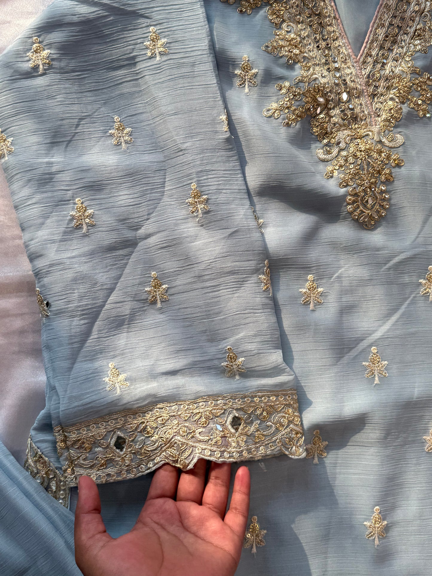 CHIFFON READYMADE EMBROIDERY SUIT 2