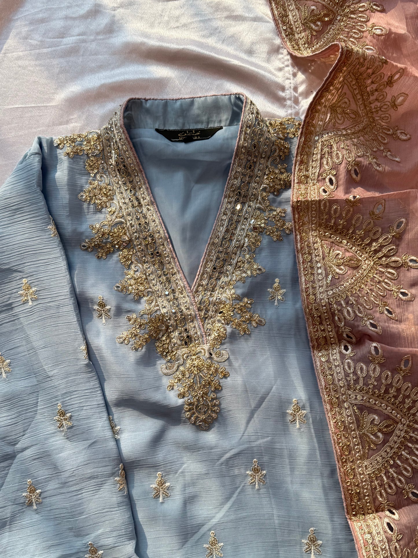 CHIFFON READYMADE EMBROIDERY SUIT 2