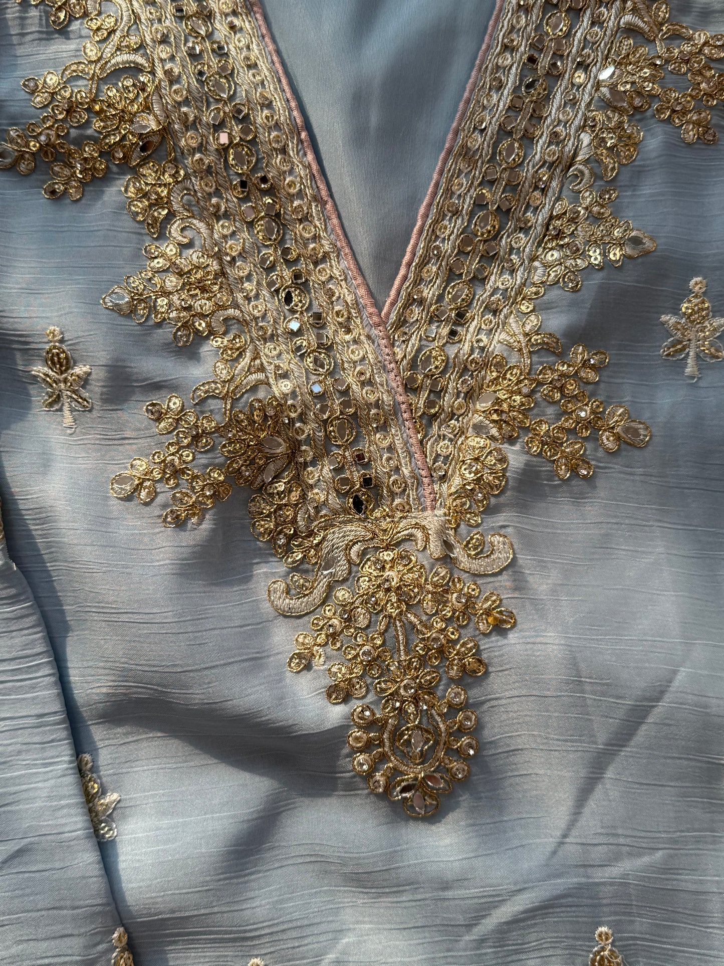 CHIFFON READYMADE EMBROIDERY SUIT 2