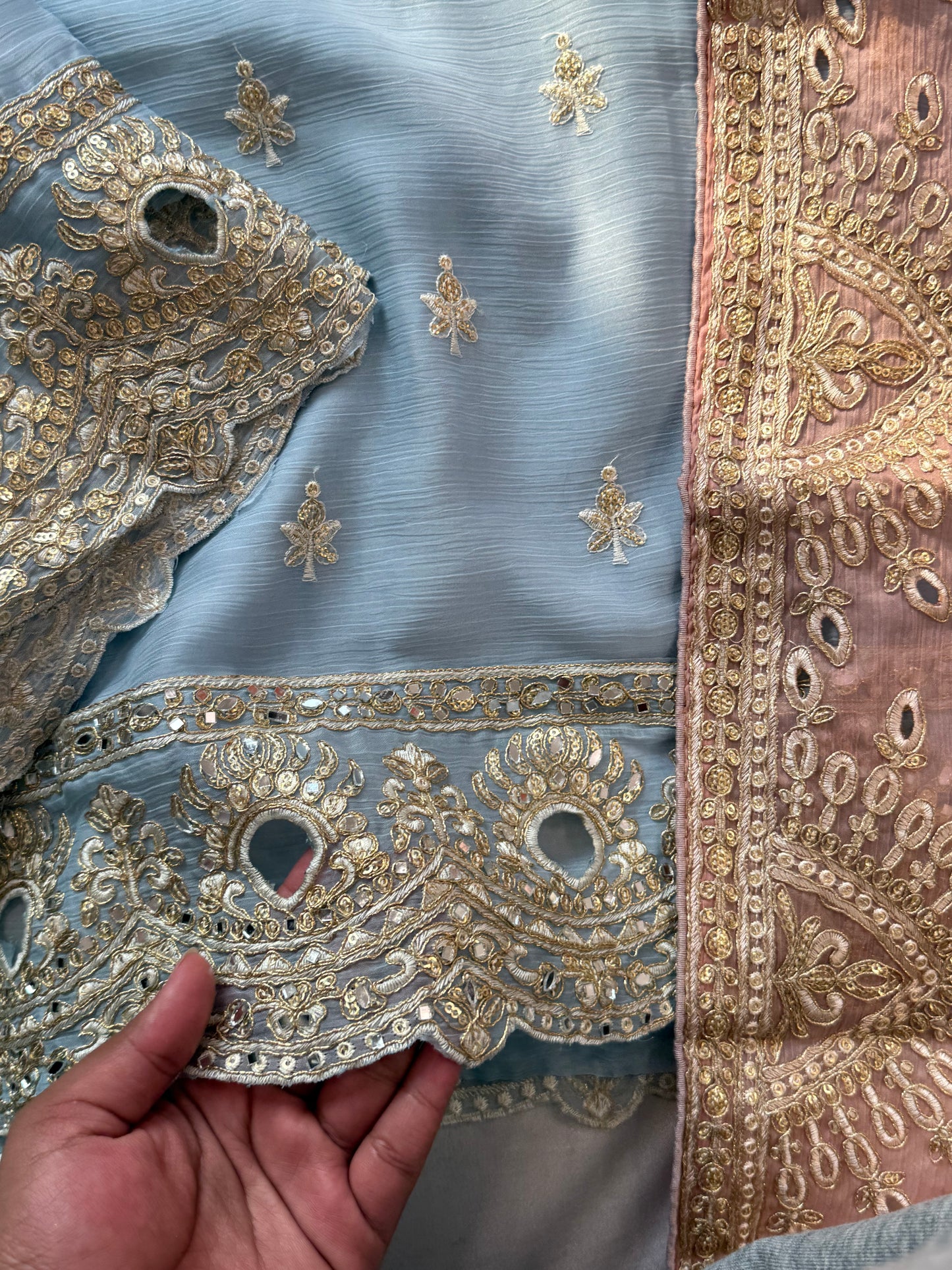 CHIFFON READYMADE EMBROIDERY SUIT 2