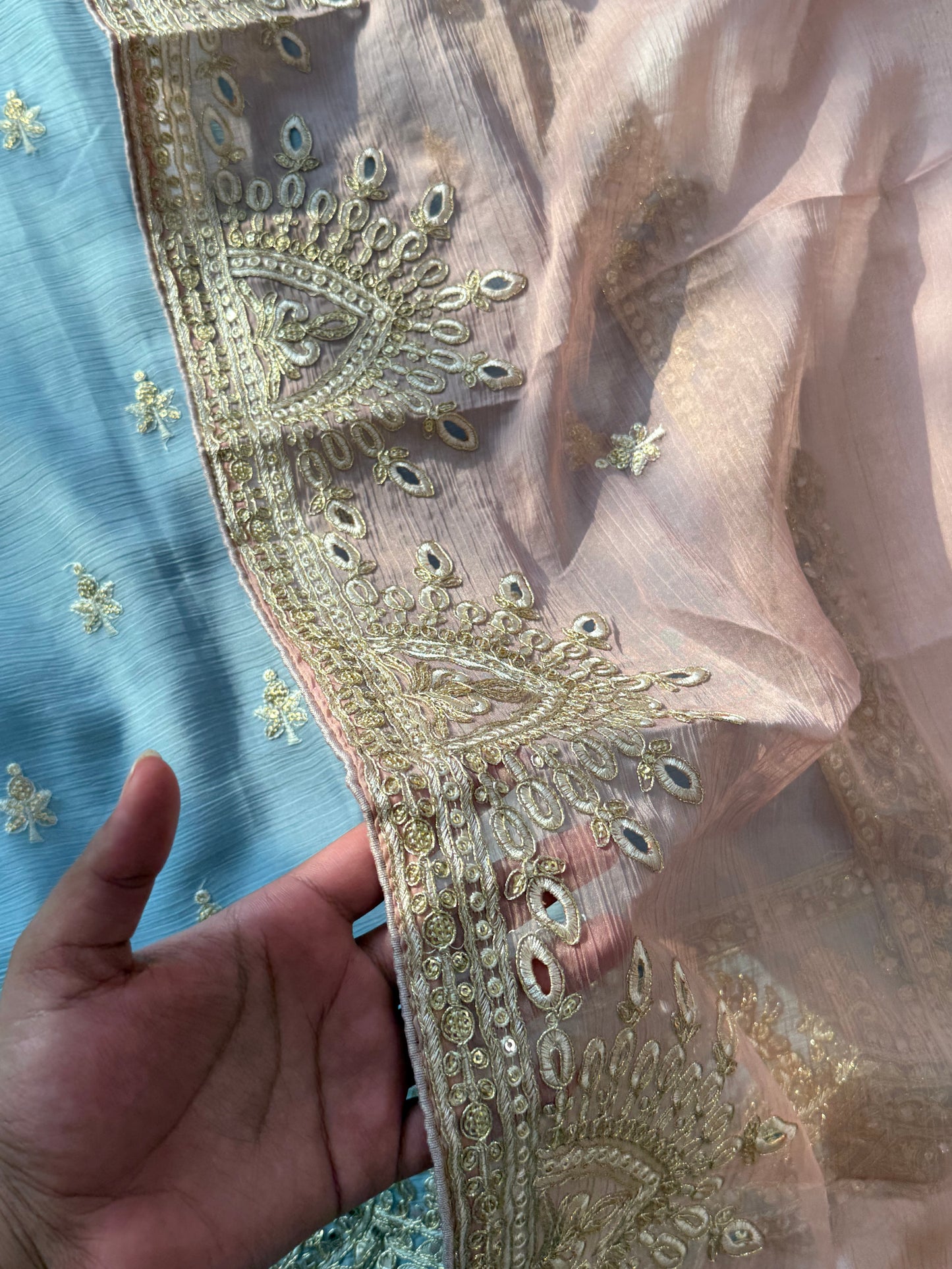 CHIFFON READYMADE EMBROIDERY SUIT 2