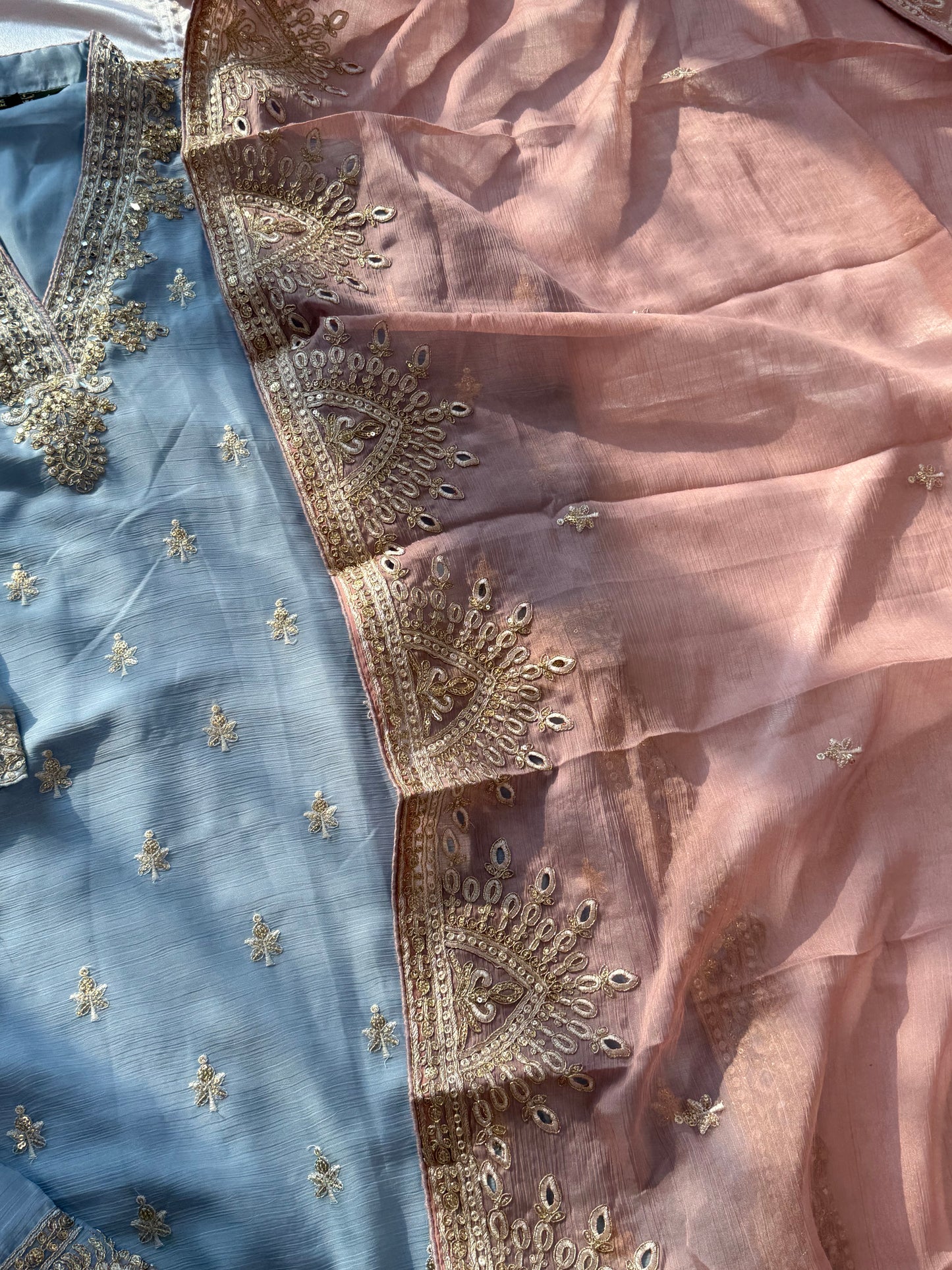 CHIFFON READYMADE EMBROIDERY SUIT 2