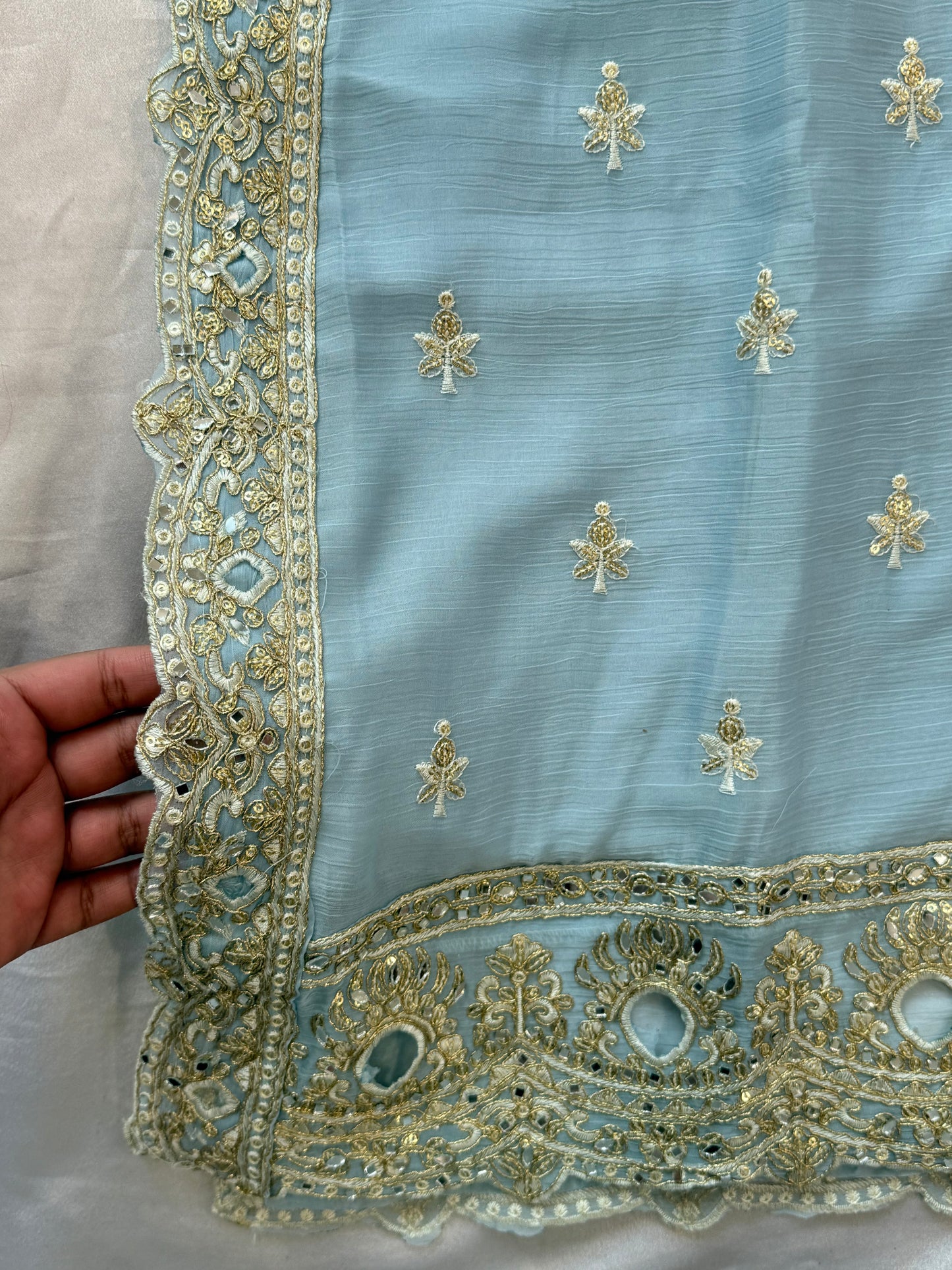 CHIFFON READYMADE EMBROIDERY SUIT 2