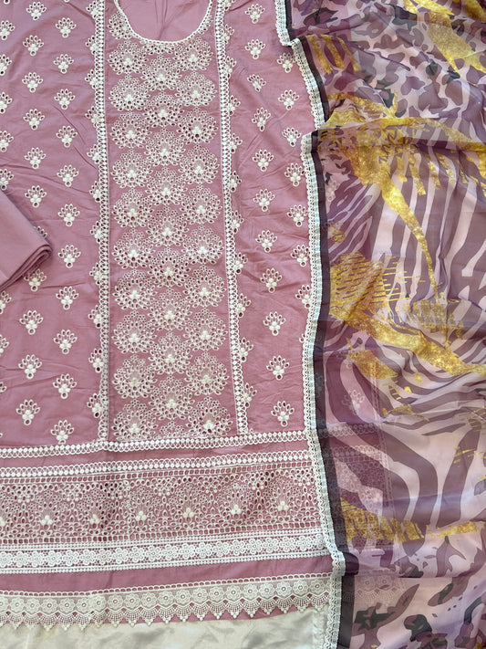 PURE COTTON EMBROIDERY SUIT 1862